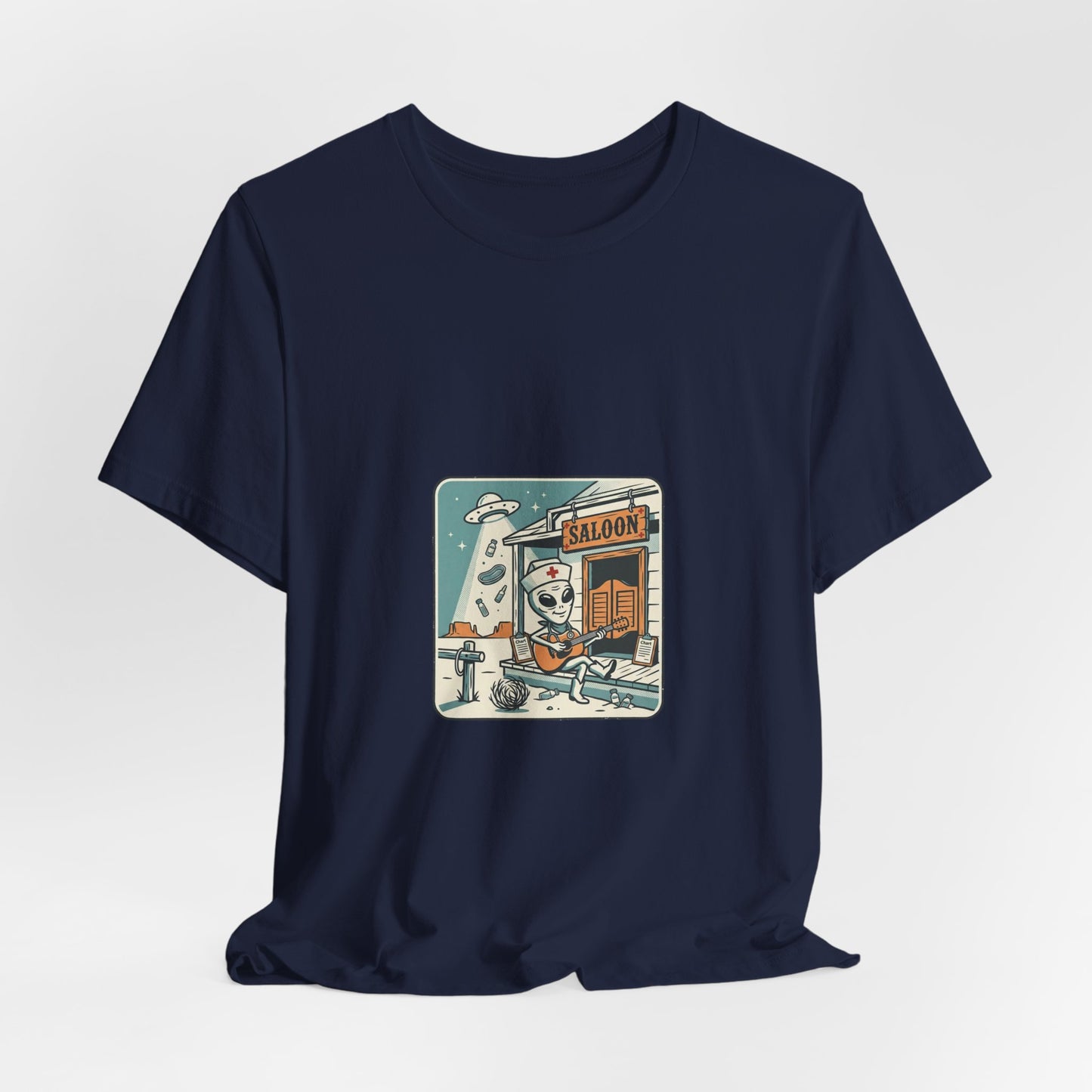 Howdy Alien Cowboy Tee | Retro UFO Desert Graphic