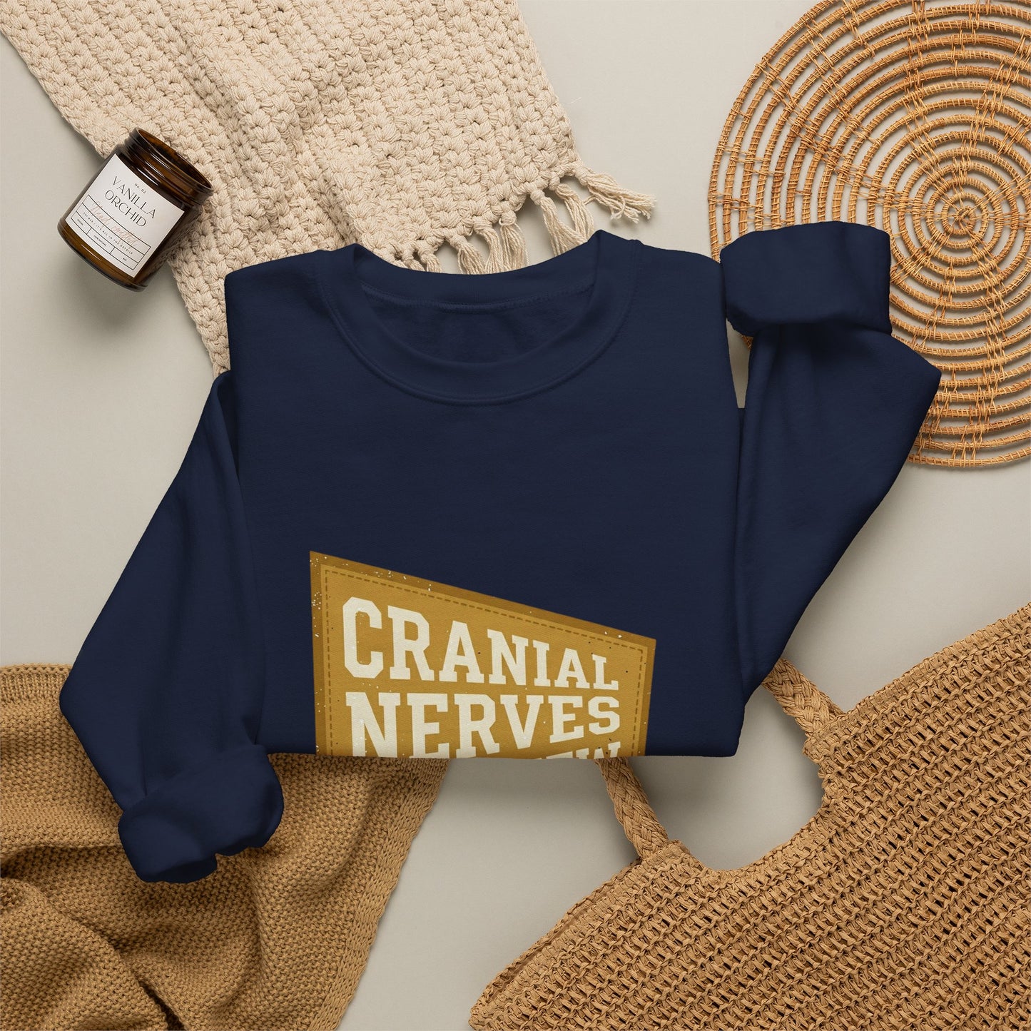Cranial Nerves Overview Sweatshirt | Retro Anatomy, Easy Tiger Vibe