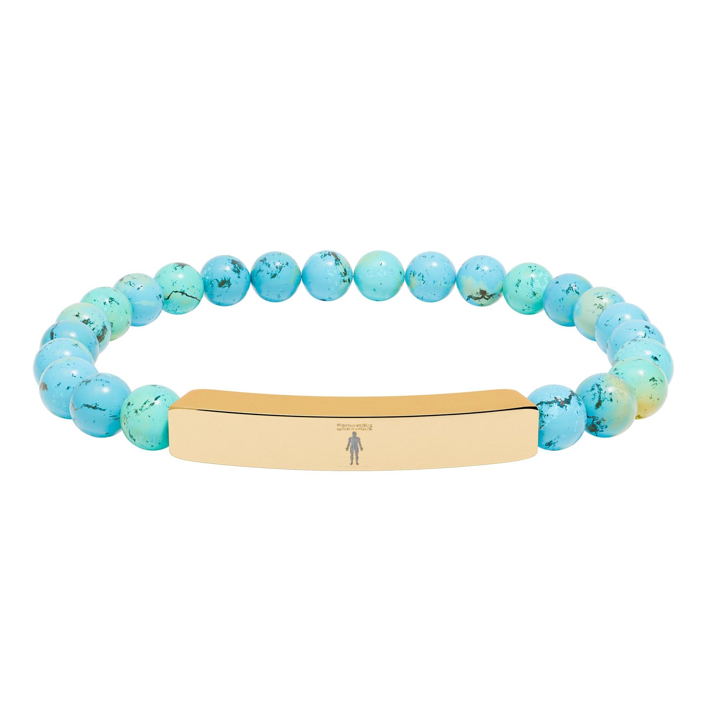 Natural Stone Stretch Bar Bracelet — "You Are a Walking Collection of Cells" (Medical Student Gift)