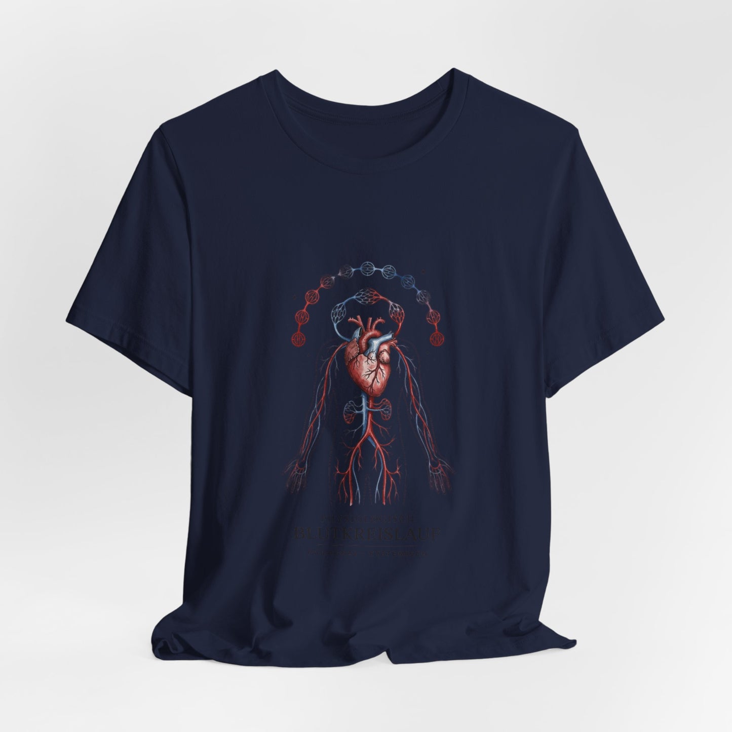 Anatomical Heart with Birth Flowers Tee | Botanical Birth Month Illustration
