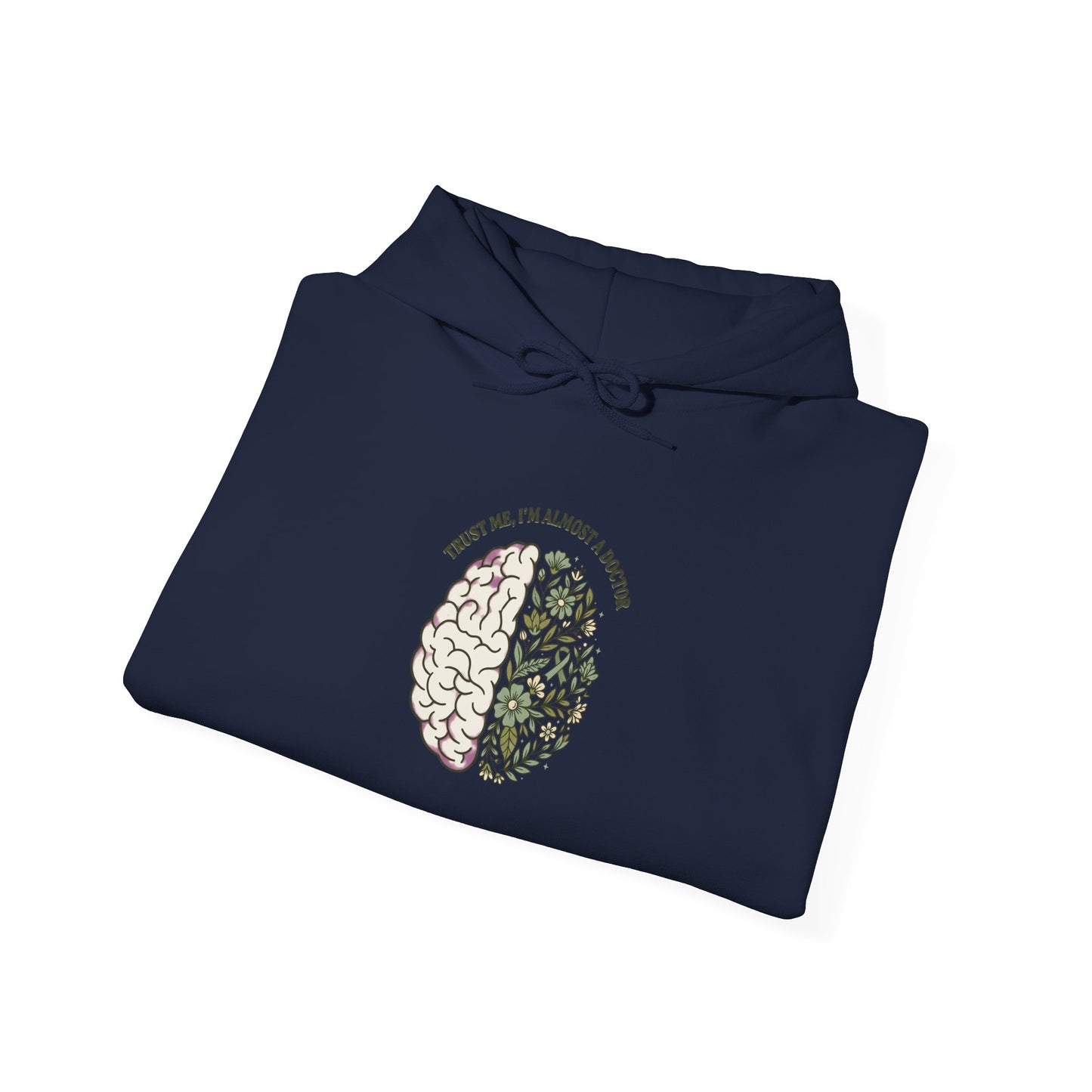 Mental Health Matters Brain Floral Hoodie | In May We Wear Green, Awareness Ribbon