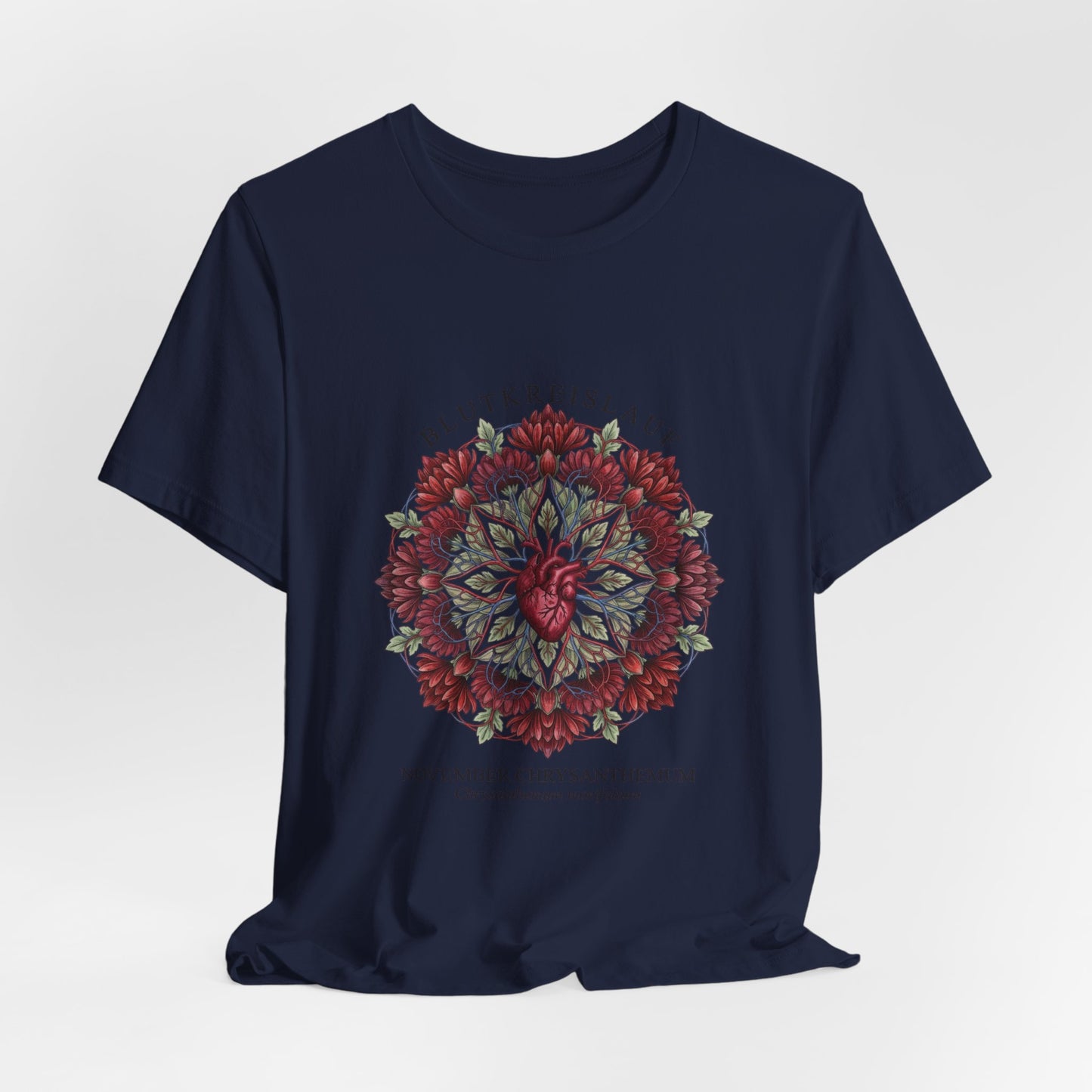 November Chrysanthemum Tee | Birth Flower, Botanical Mandala