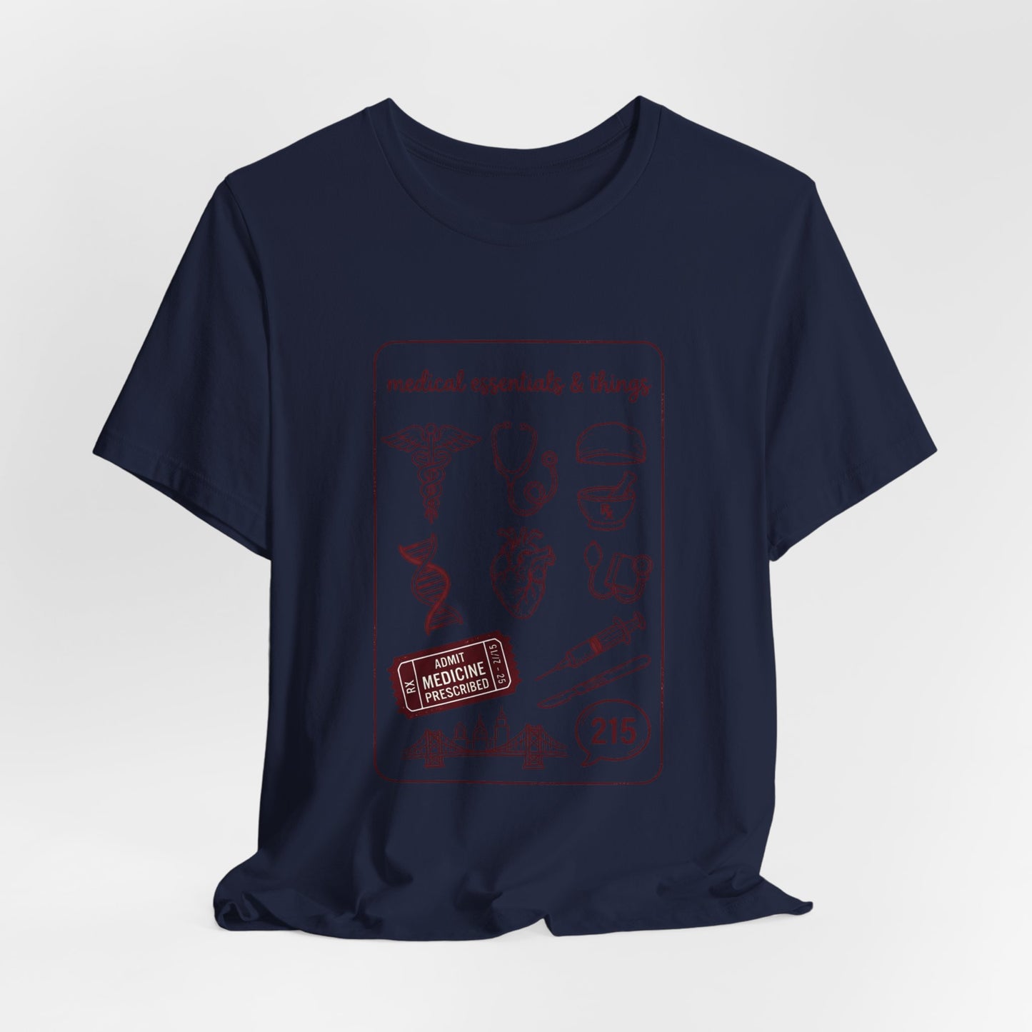 Philadelphia Medical Icons Tee | Philly Baseball Pride, City Loyalty