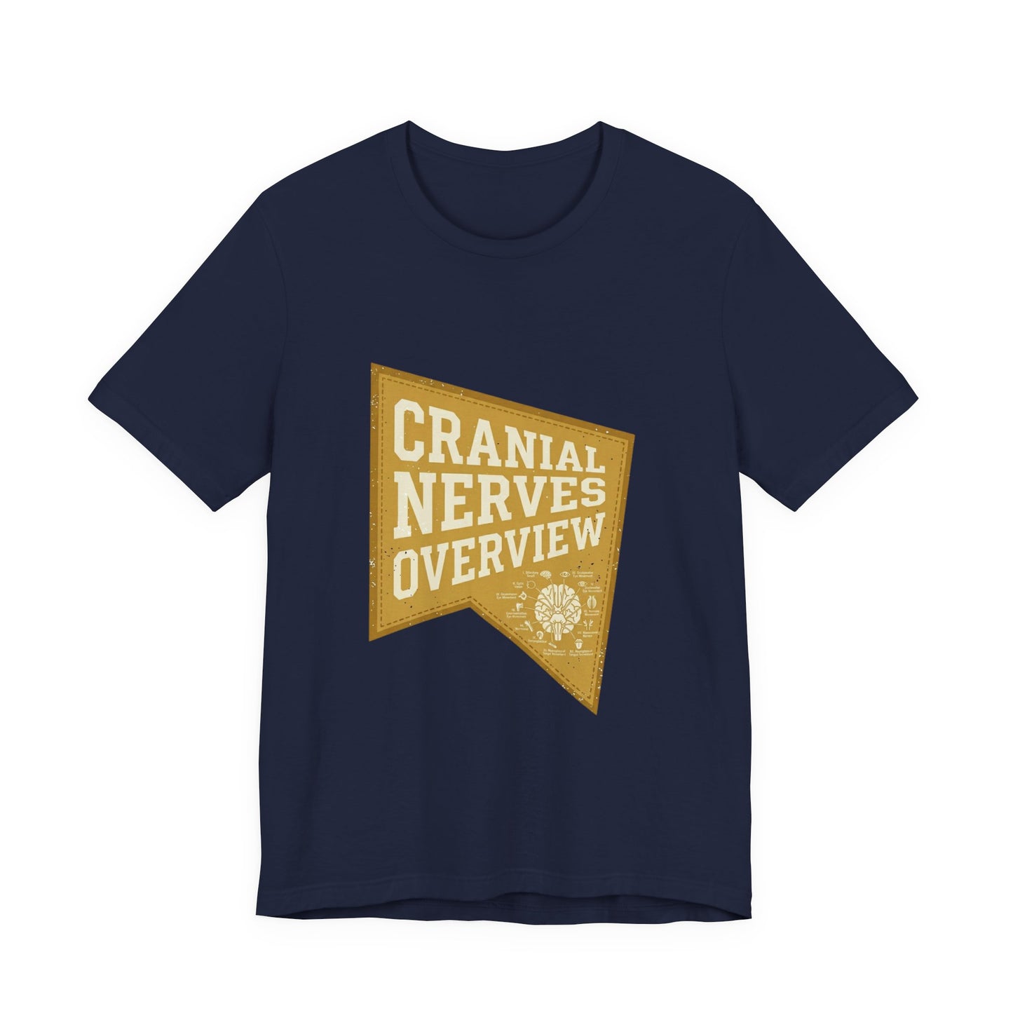 Cranial Nerves Overview T-Shirt | Retro Medical Tiger Vibe