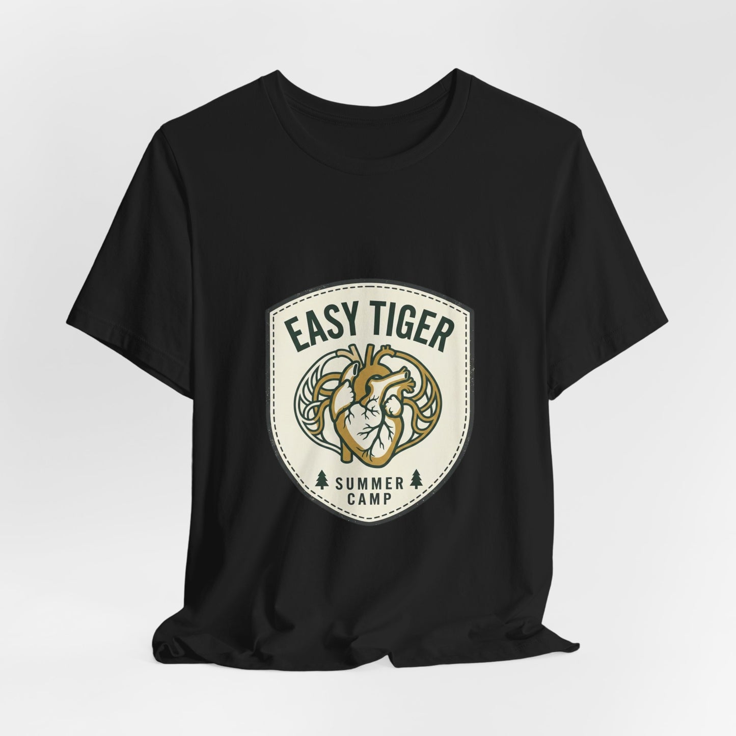 Easy Tiger Retro Tiger Crest Tee | Vintage Summer Camp, Tropical Badge