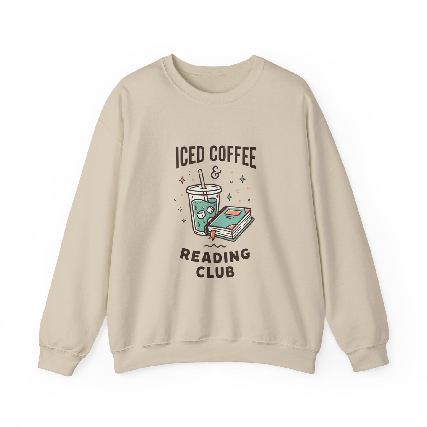 Iced Coffee & Reading Club Sweatshirt | Book Girl Summer, Literary Aesthetic