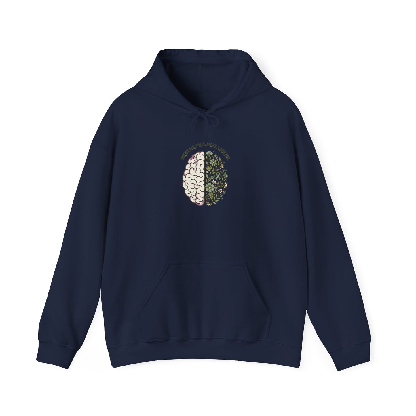 Mental Health Matters Brain Floral Hoodie | In May We Wear Green, Awareness Ribbon