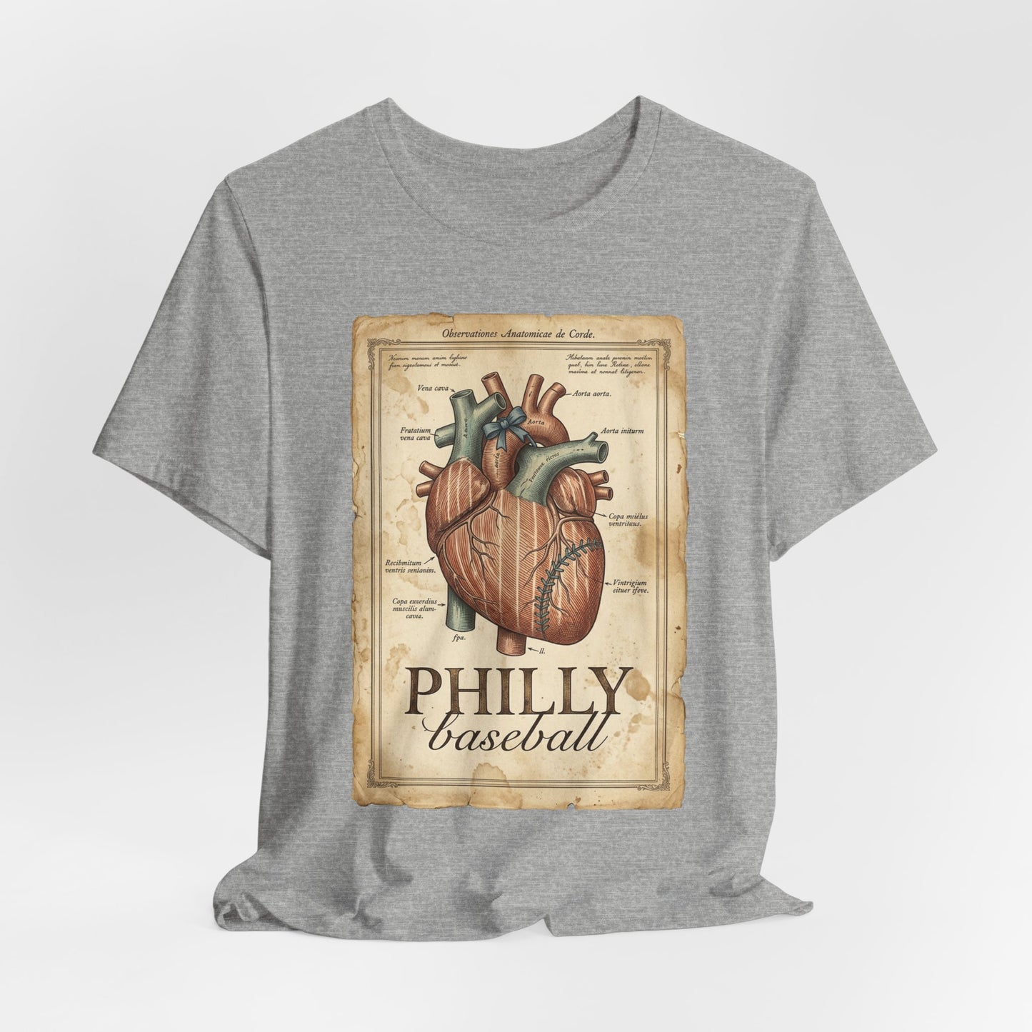 Philly Baseball Heart Tee | Philadelphia Pride, Regional Fan Shirt
