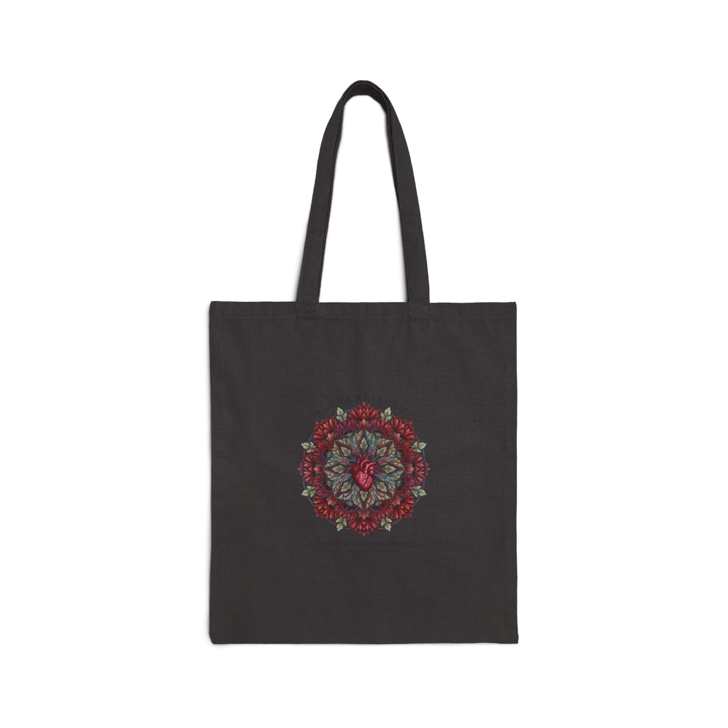 January Carnation Birth Flower Tote | Botanical Birth Month Illustration