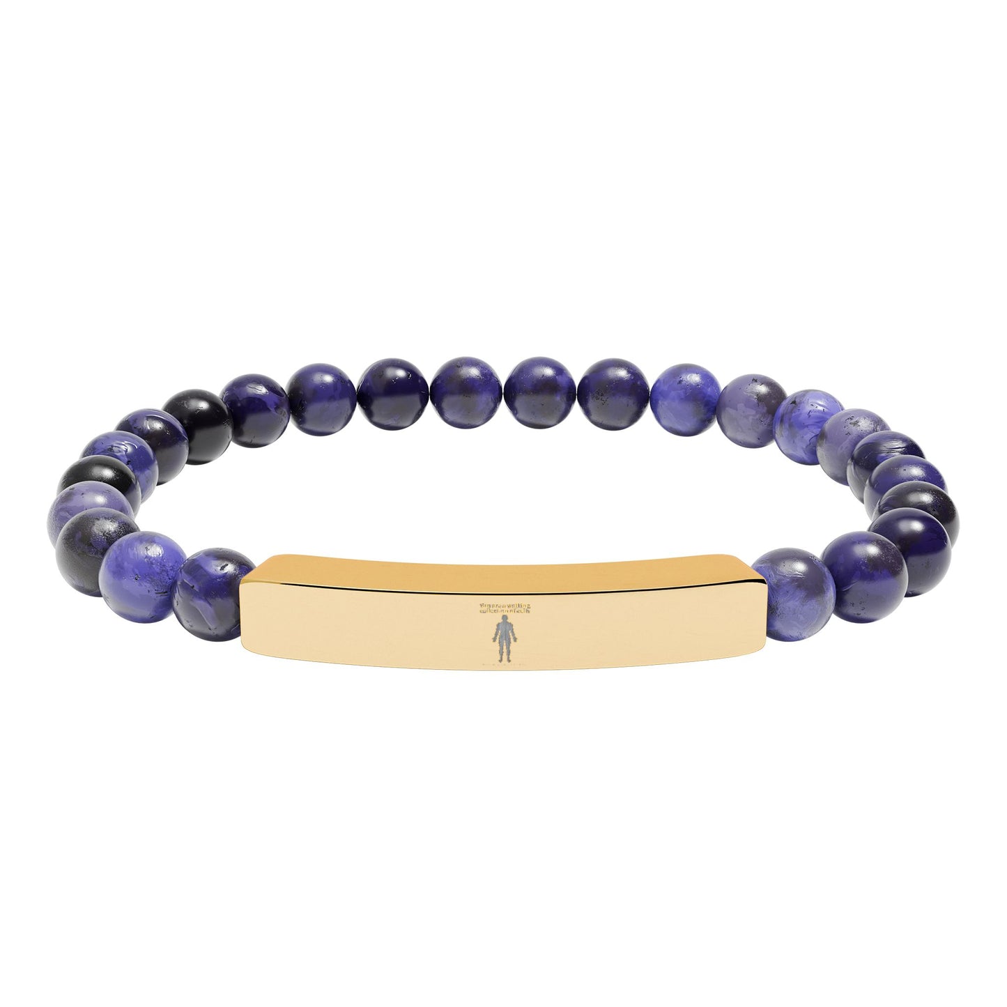 Natural Stone Stretch Bar Bracelet — "You Are a Walking Collection of Cells" (Medical Student Gift)