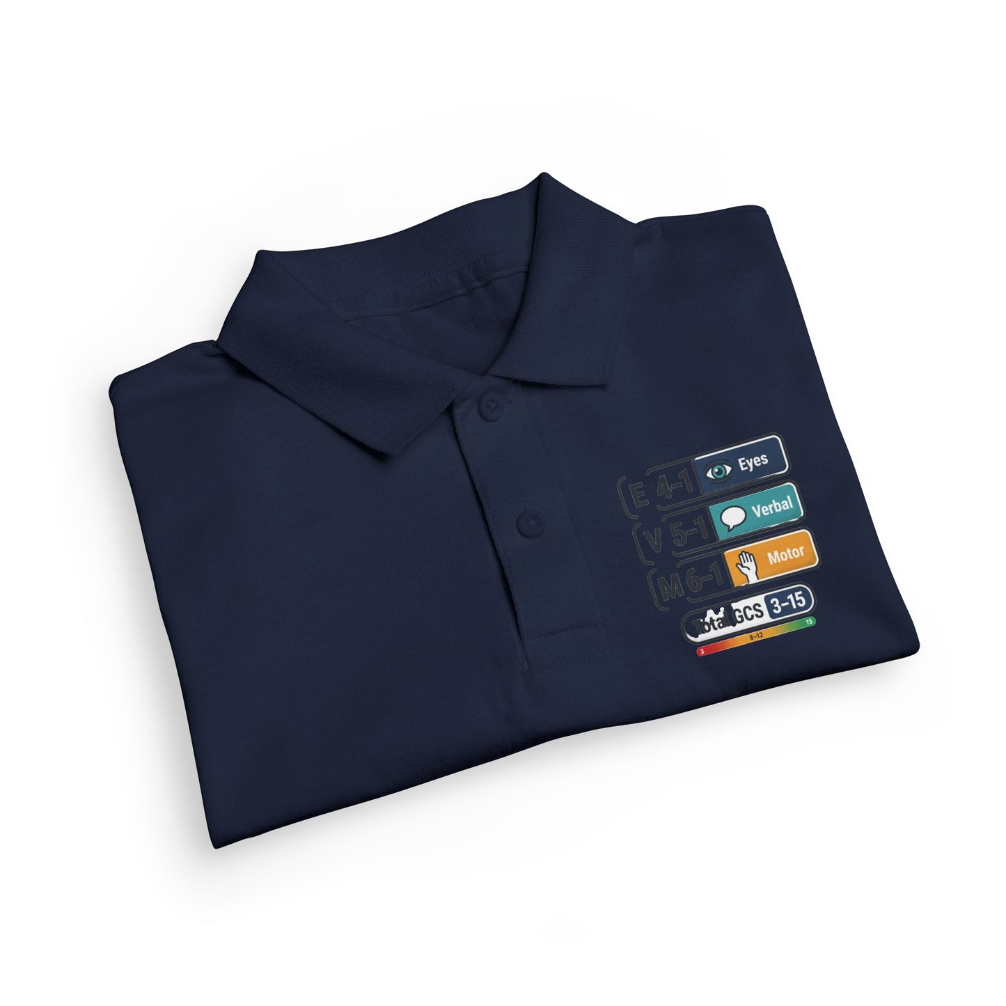 Kids Polo Shirt with Colorful Camping Icons — Outdoor Adventure Badge Design