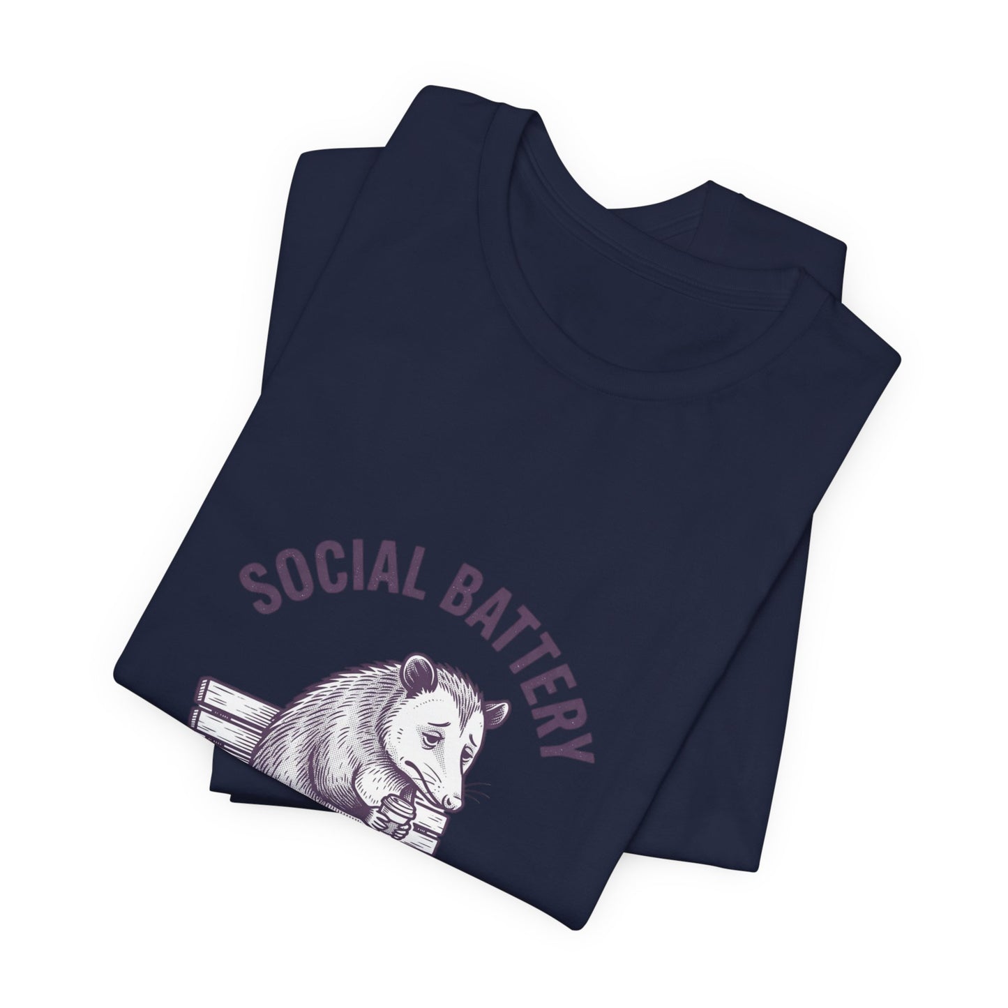 Social Battery Sloth Tee | Anxious Animal Humor, Introvert Shirt