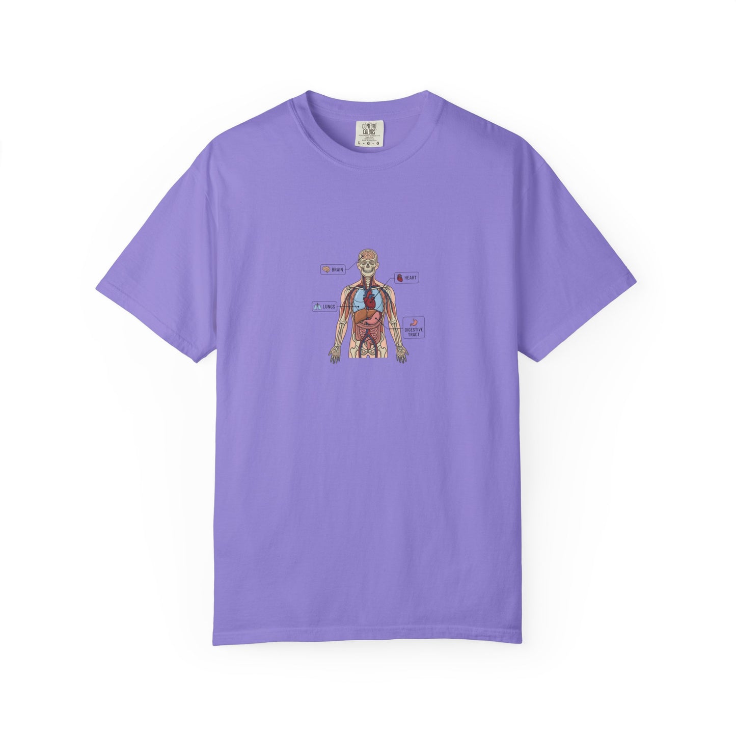 Human Anatomy Diagram T-Shirt — Medical Student Anatomy Tee