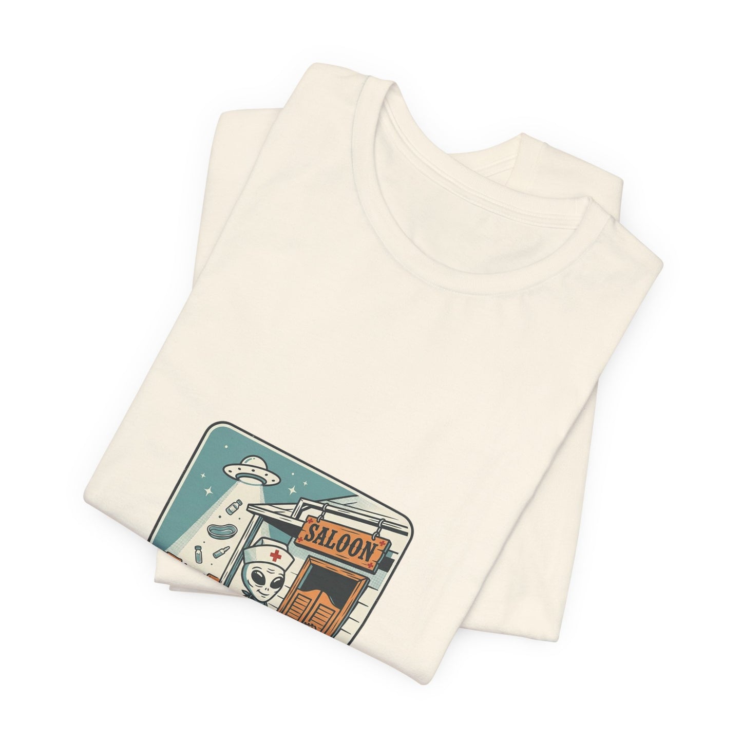Howdy Alien Cowboy Tee | Retro UFO Desert Graphic