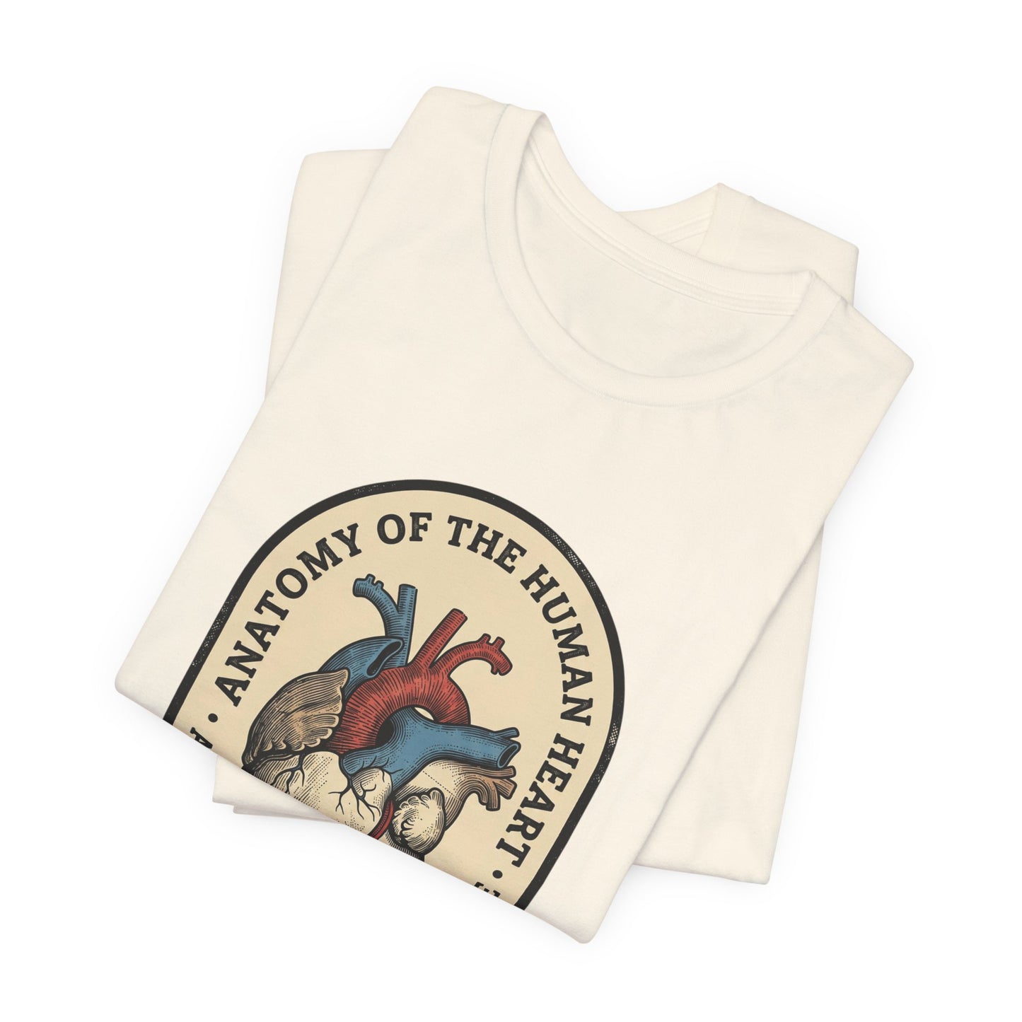 Anatomical Heart Illustration Tee | Retro Medical Art, Vintage Science Graphic