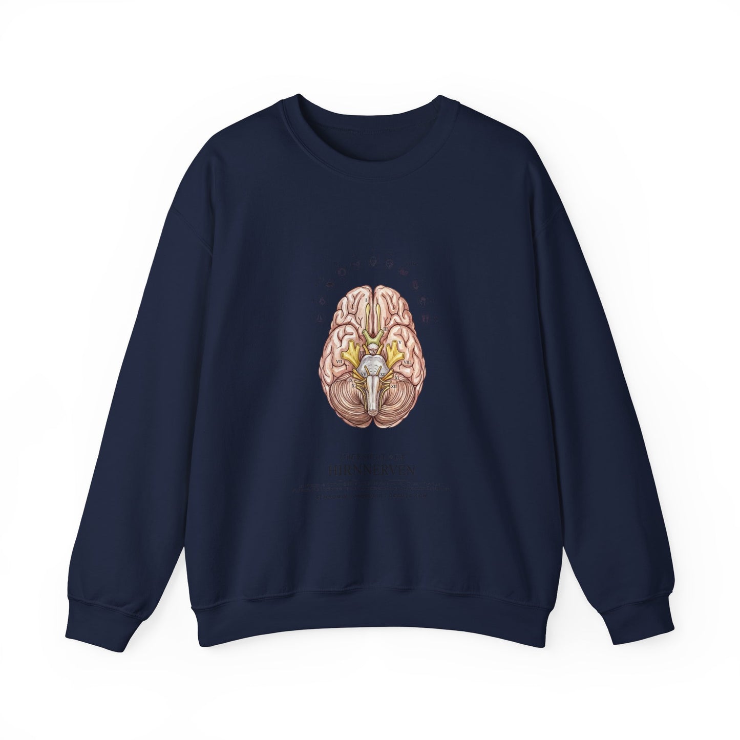Anatomical Brain Botanical Sweatshirt | Birth Flower, Botanical Anatomy