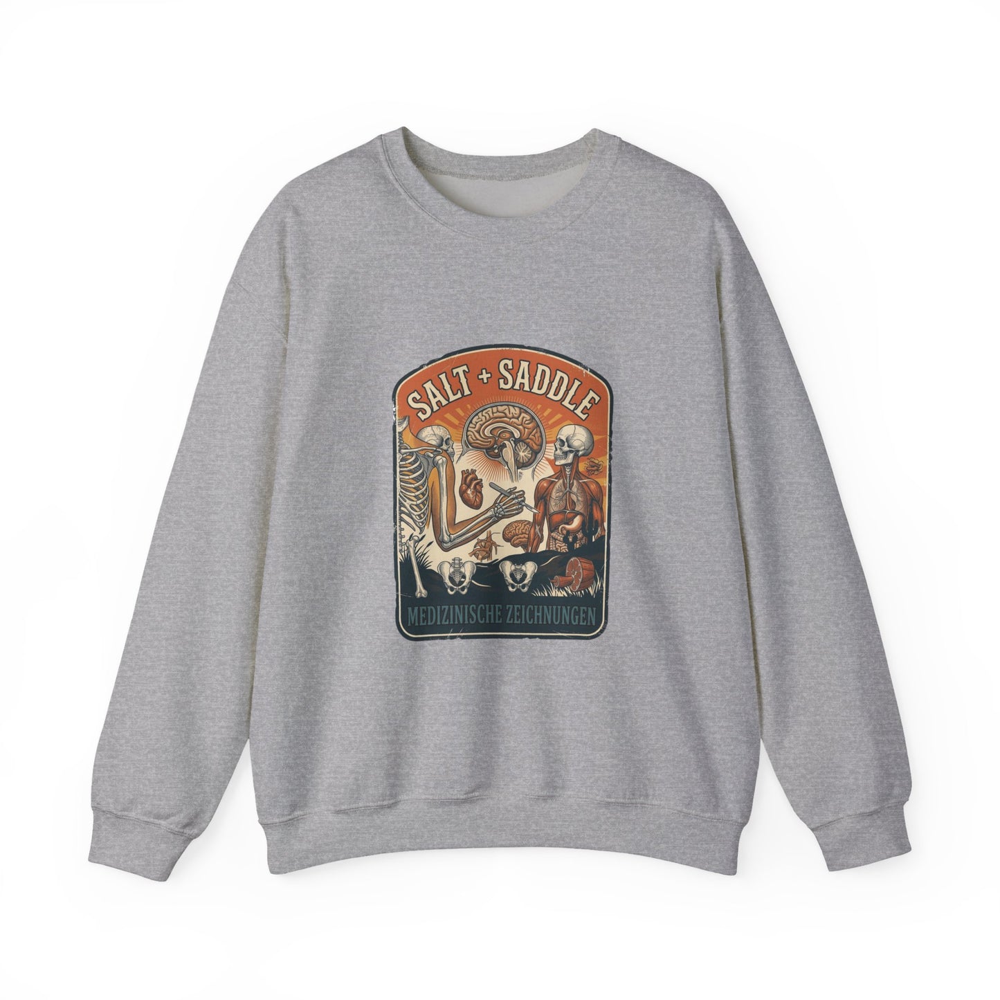 Salt & Saddle Retro Western Crewneck Sweatshirt | Coastal Cowgirl Country Aesthetic