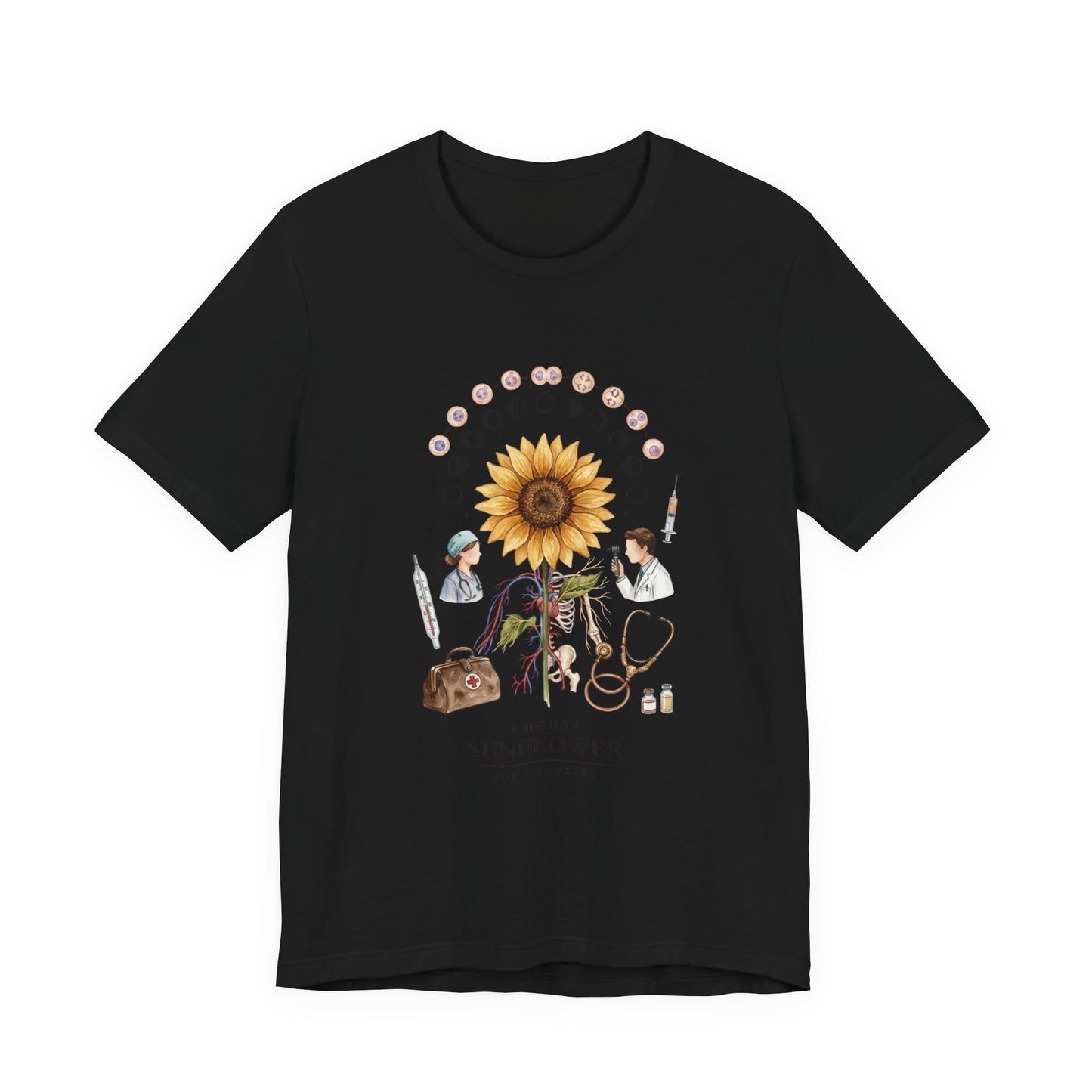 Sunflower Birth Flower Tee | Birth Month Botanical Shirt