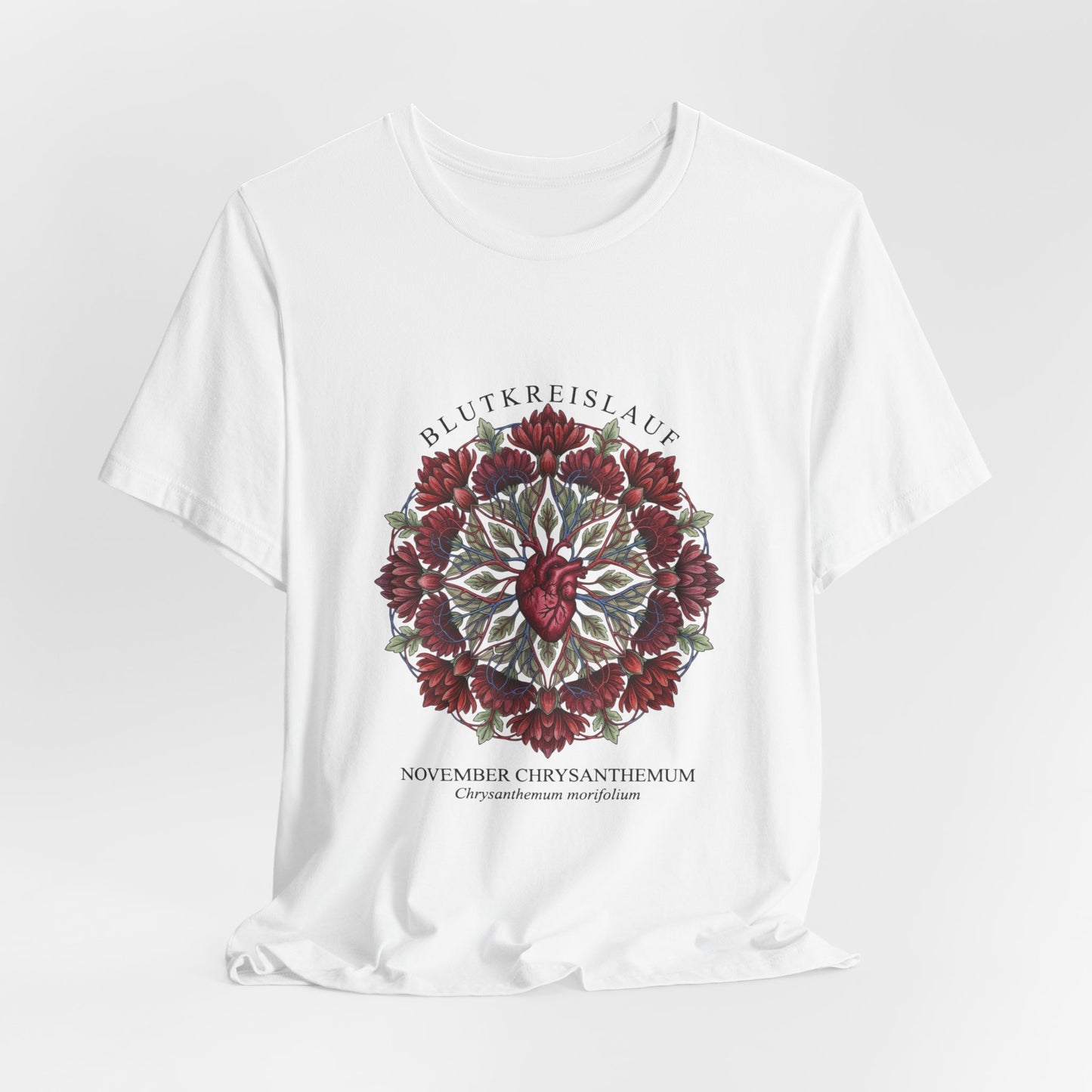 November Chrysanthemum Tee | Birth Flower, Botanical Mandala