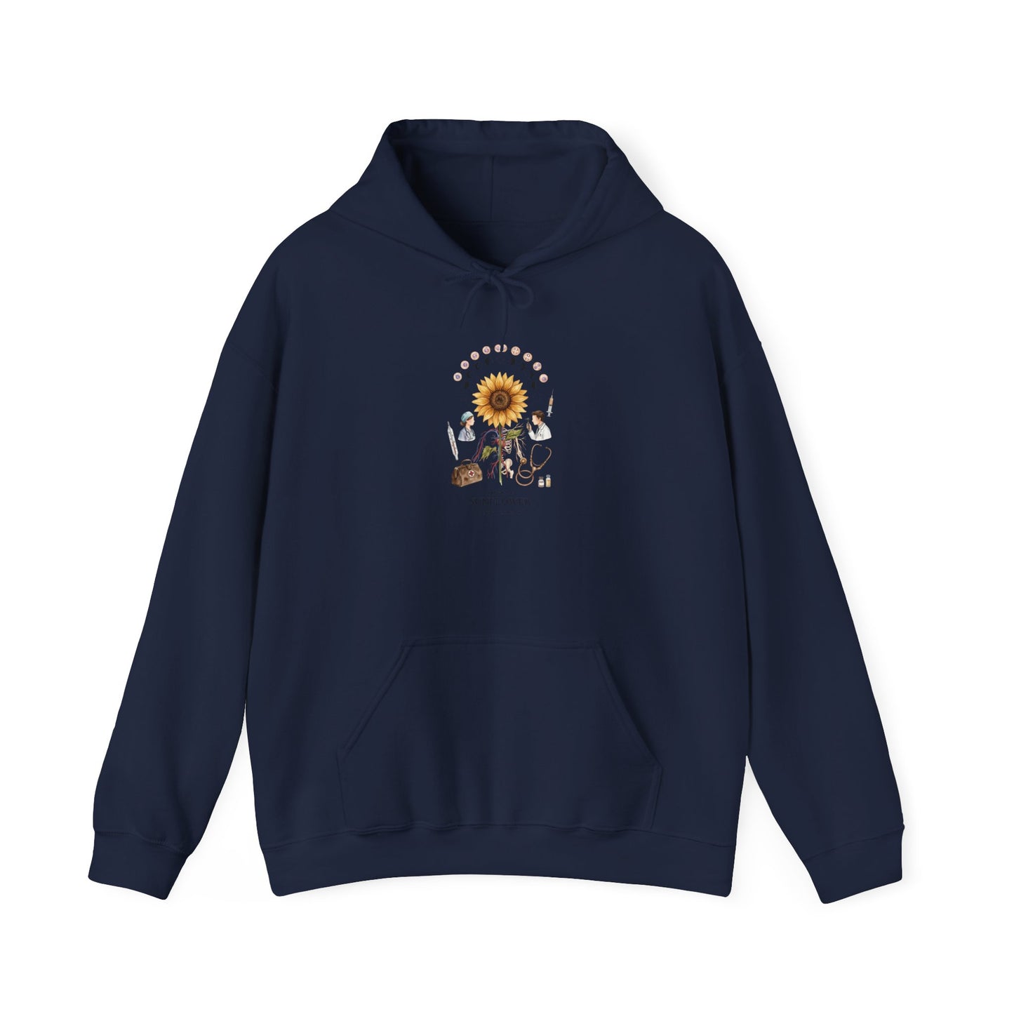 Sunflower Birth Flower Hoodie | Botanical Birth Month Floral Design