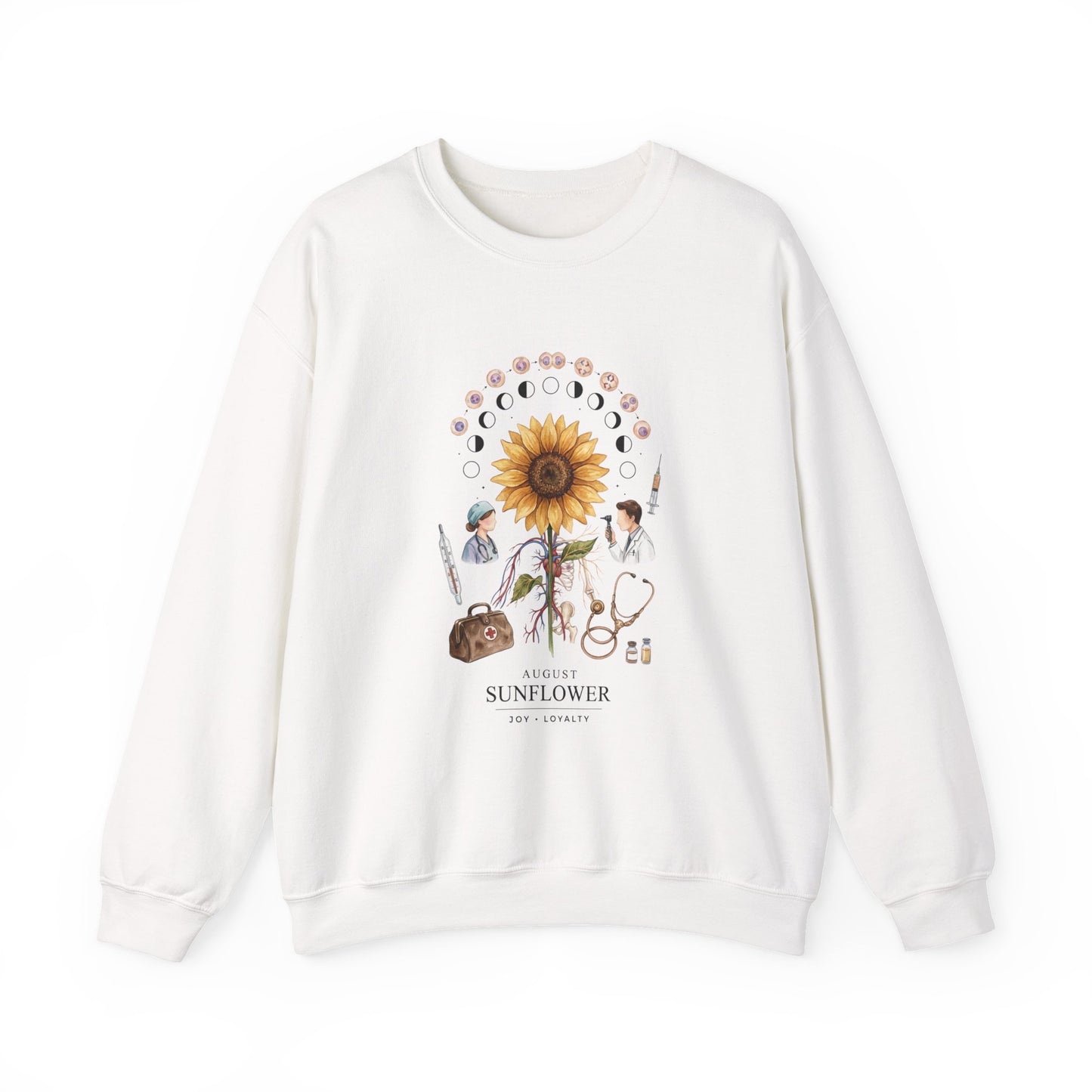 Sunflower Birth Flower Crewneck | Botanical Birth Month Sweatshirt