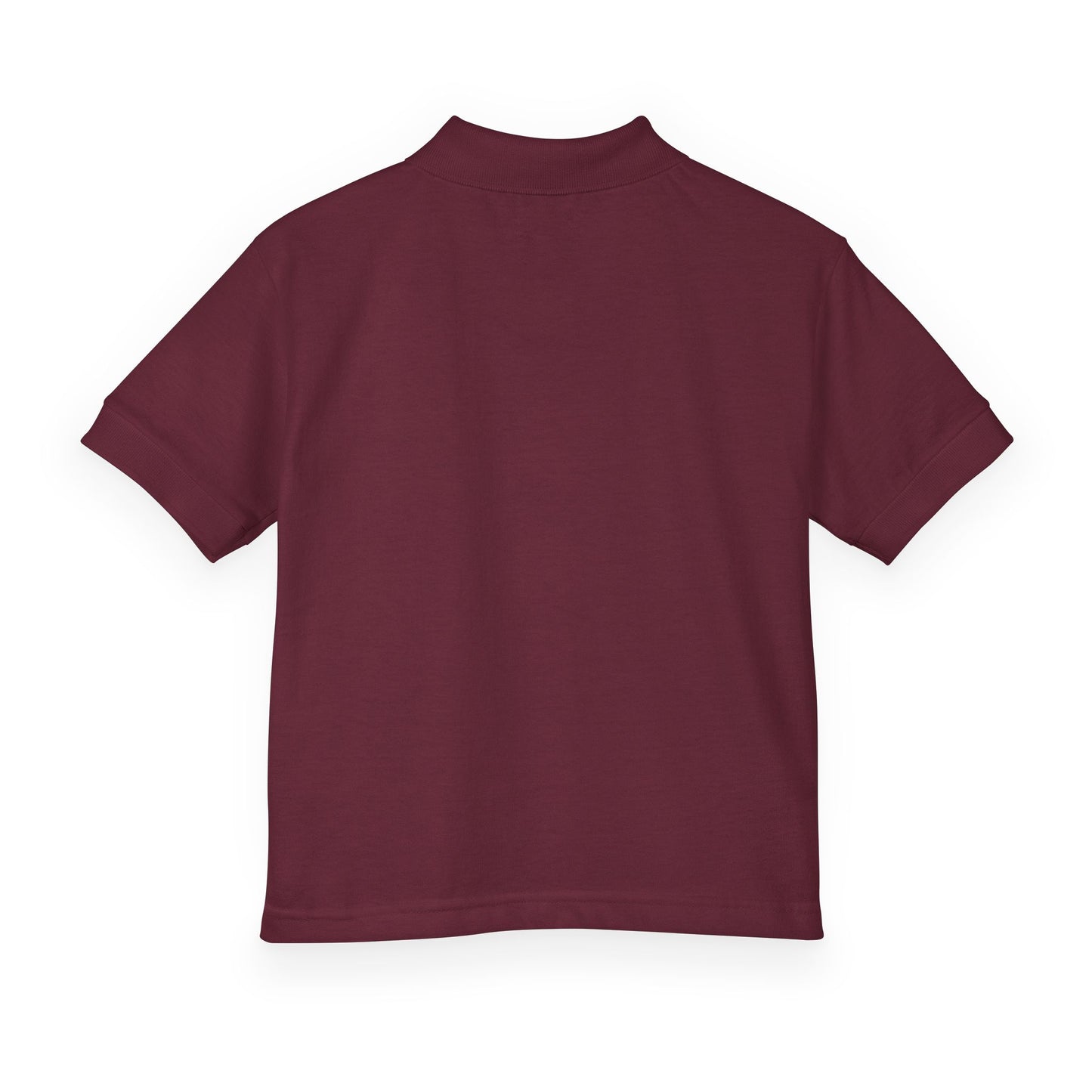 Kids Polo Shirt with Colorful Camping Icons — Outdoor Adventure Badge Design
