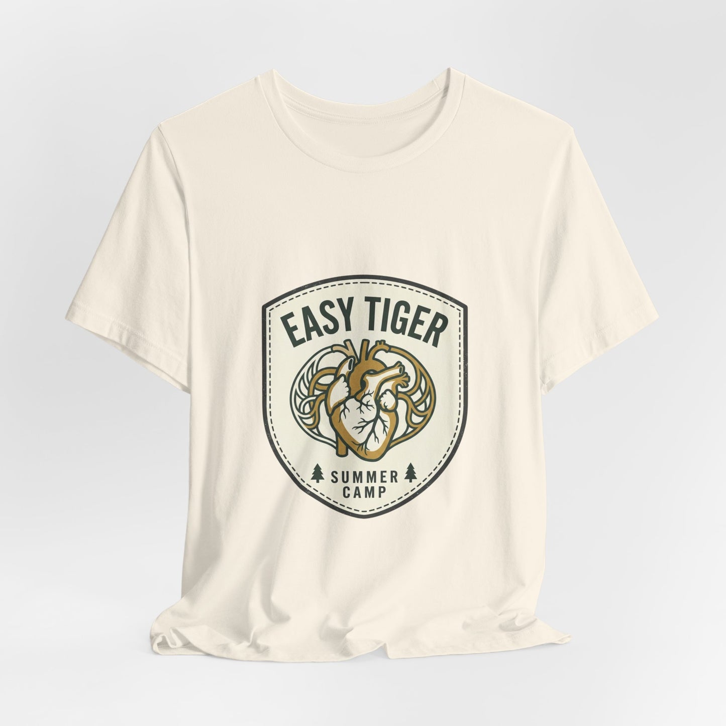 Easy Tiger Retro Tiger Crest Tee | Vintage Summer Camp, Tropical Badge