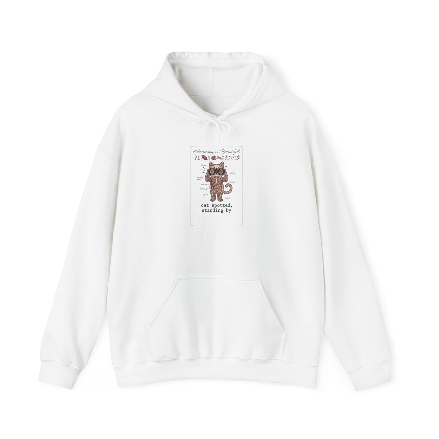 Whimsical Cat Mugshot Hoodie | Cat-Centric Novelty, Doodle Illustration