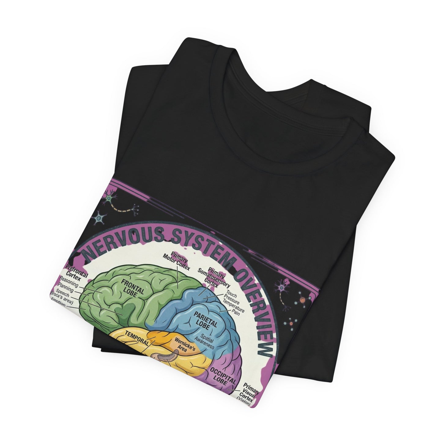 Brain Anatomy Diagram Tee | 250th Independence Day, Patriotic Milestone