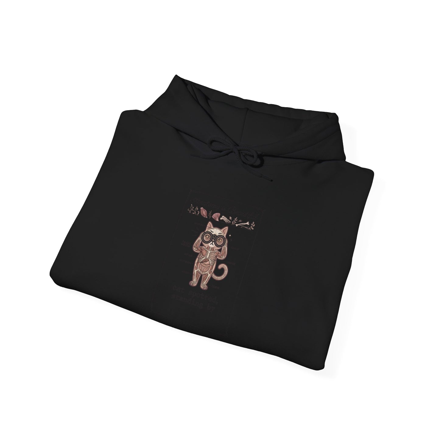 Whimsical Cat Mugshot Hoodie | Cat-Centric Novelty, Doodle Illustration