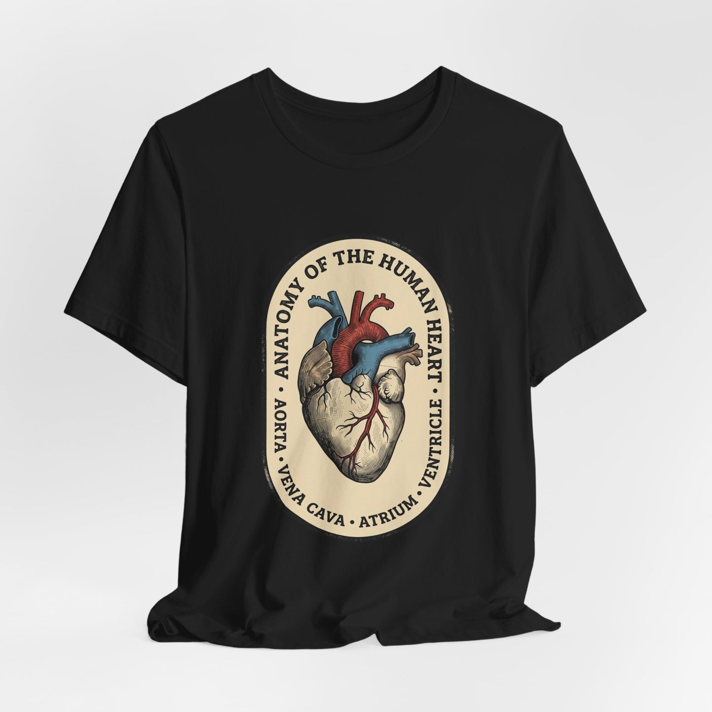 Anatomical Heart Illustration Tee | Retro Medical Art, Vintage Science Graphic