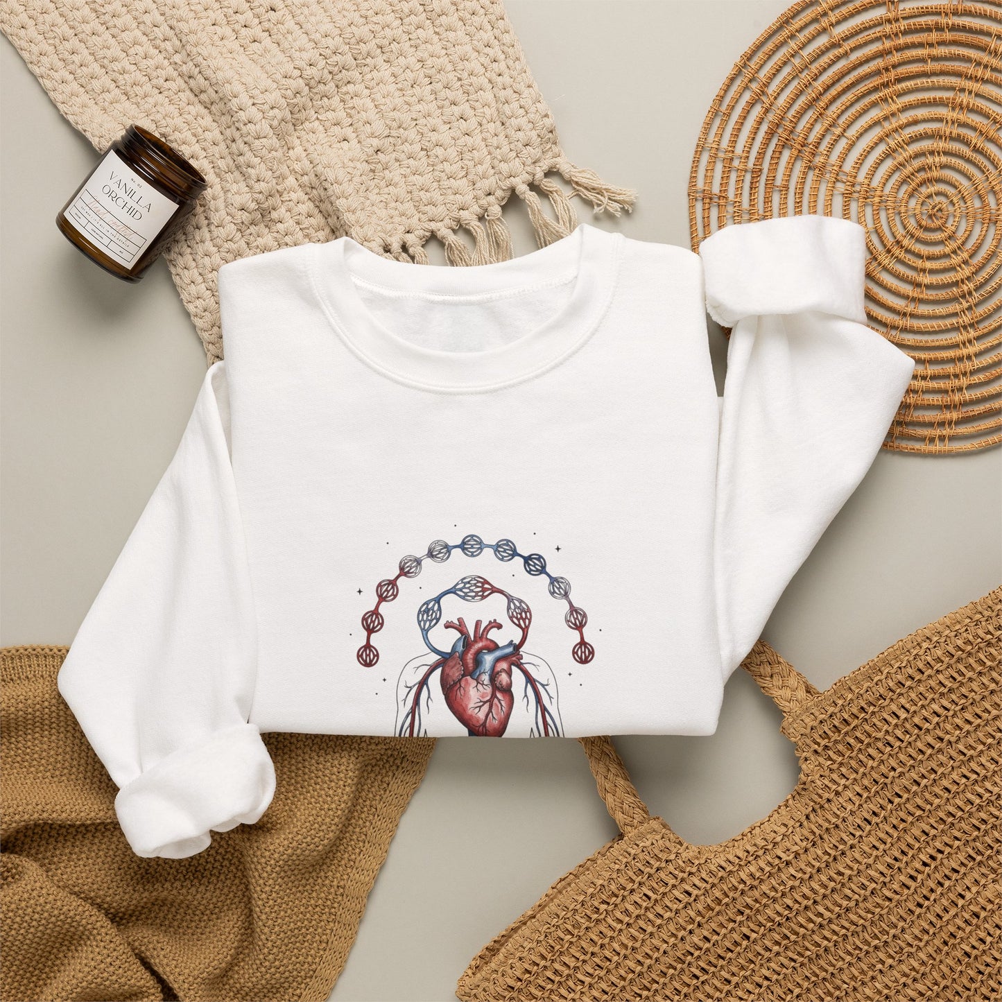 Birth Flower Anatomy Sweatshirt | Botanical Birth Month Illustration
