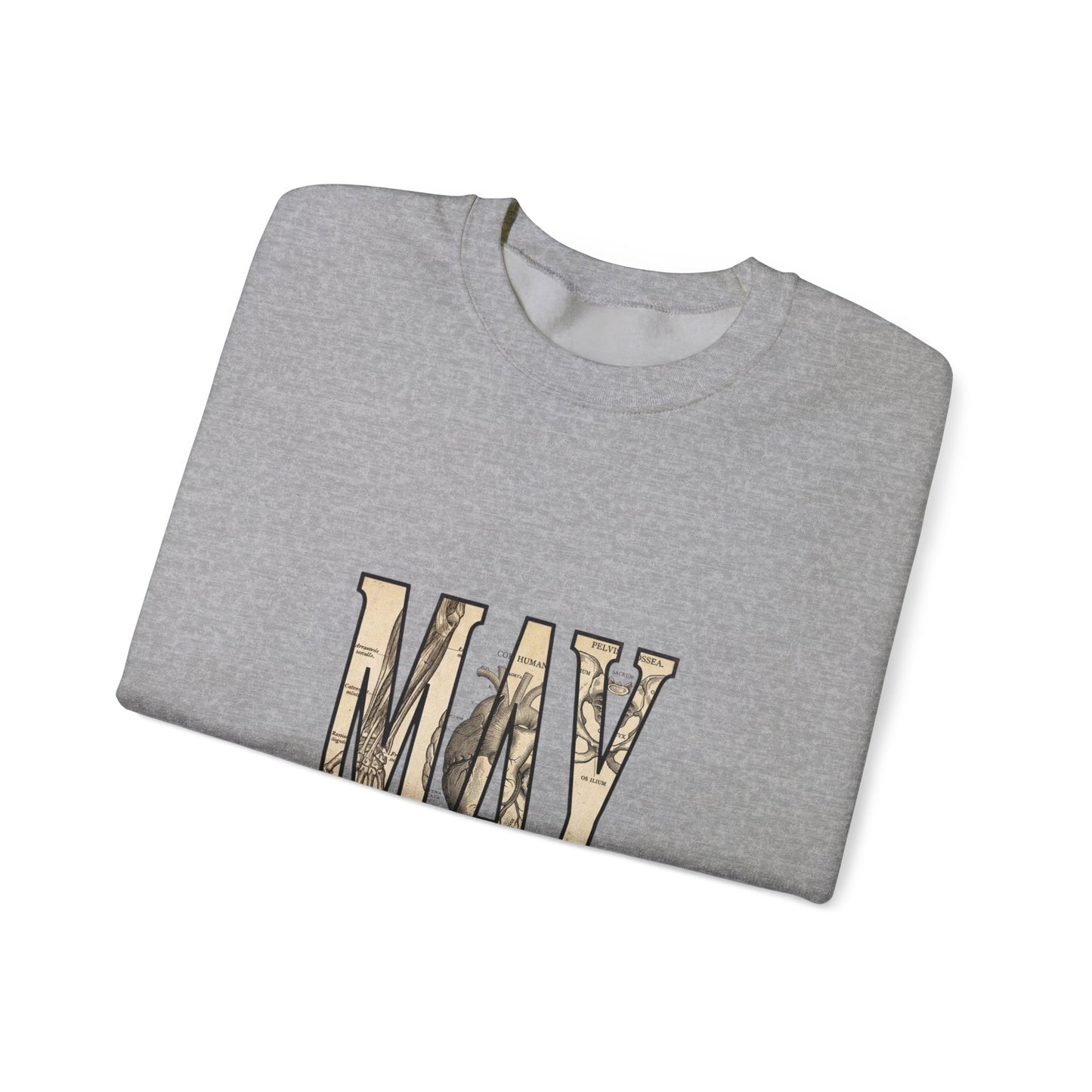 May Birth Flower Sweatshirt | Botanical Birth Month Floral Typography