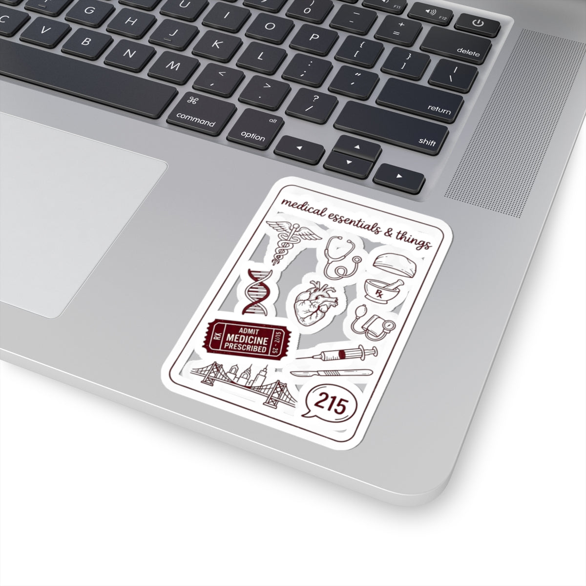 Philadelphia Medicine Icons Kiss-Cut Stickers | 215 City Pride