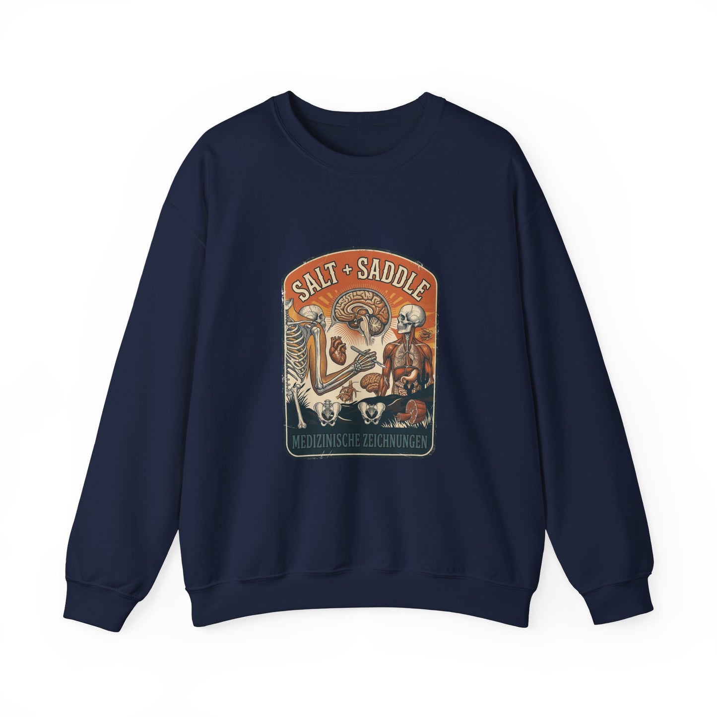 Salt & Saddle Retro Western Crewneck Sweatshirt | Coastal Cowgirl Country Aesthetic
