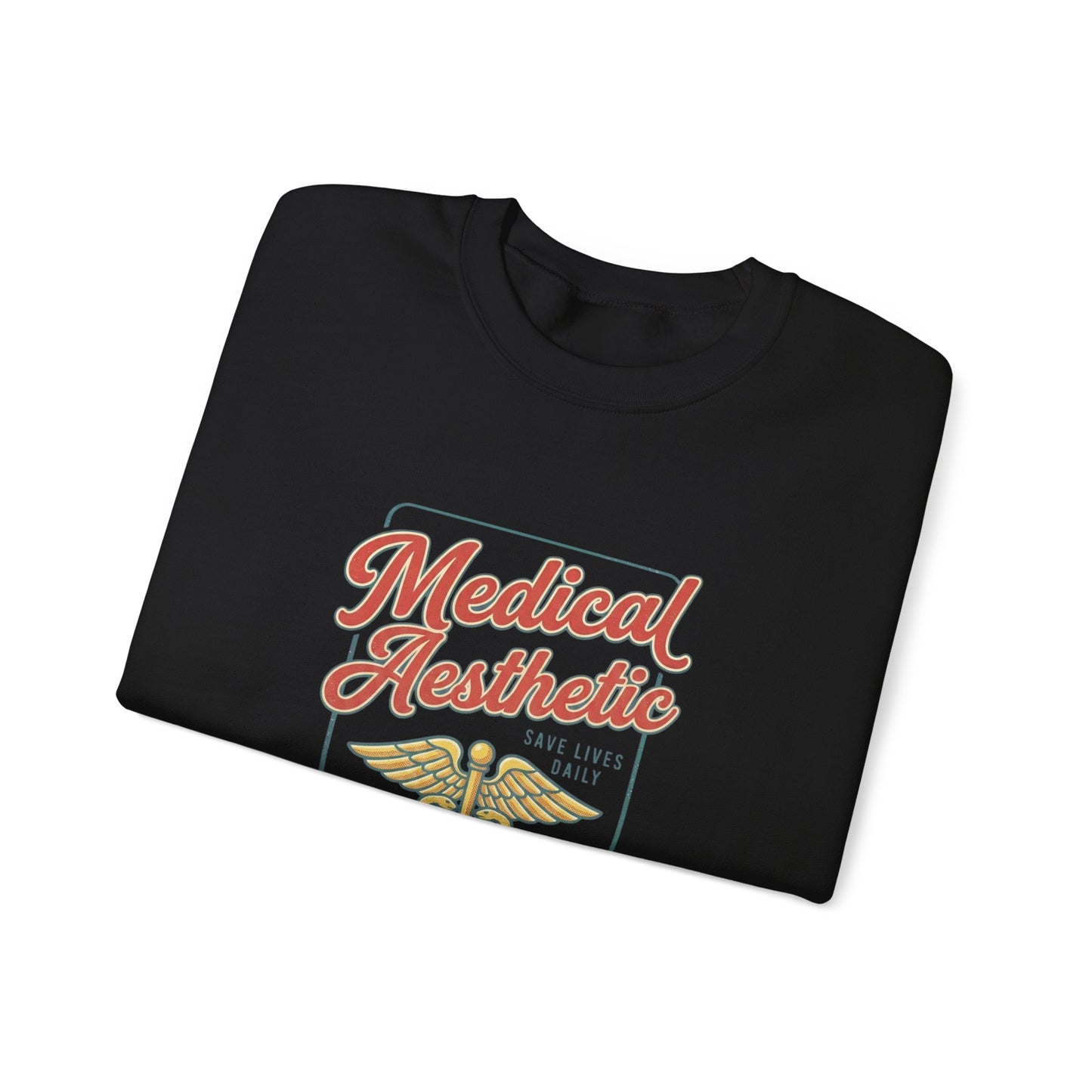 Medical Aesthetic Caduceus Sweatshirt | Vintage Food Graphics Retro Diner Typography