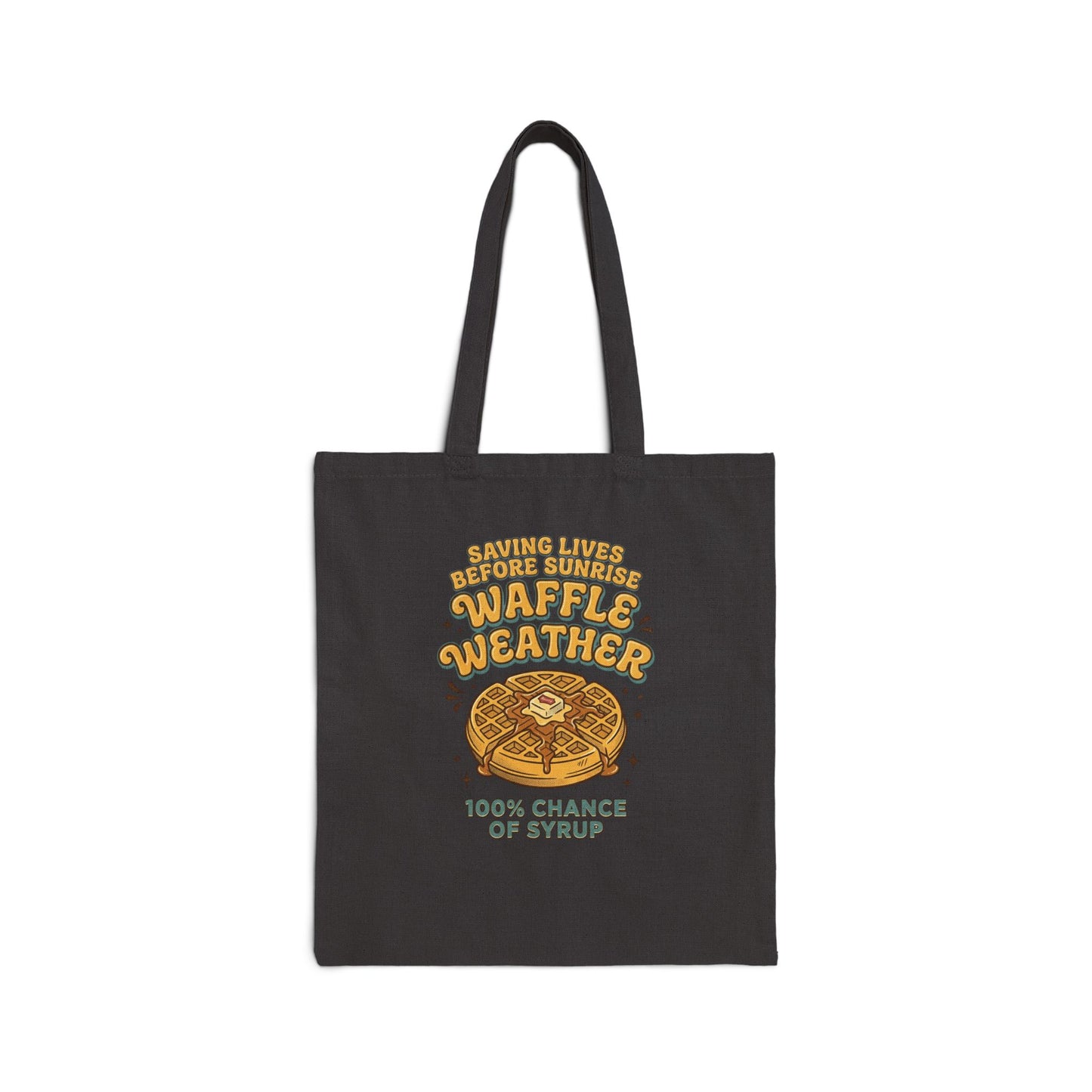 Waffle Weather Tote | Vintage Food Graphics, Retro Breakfast Illustration