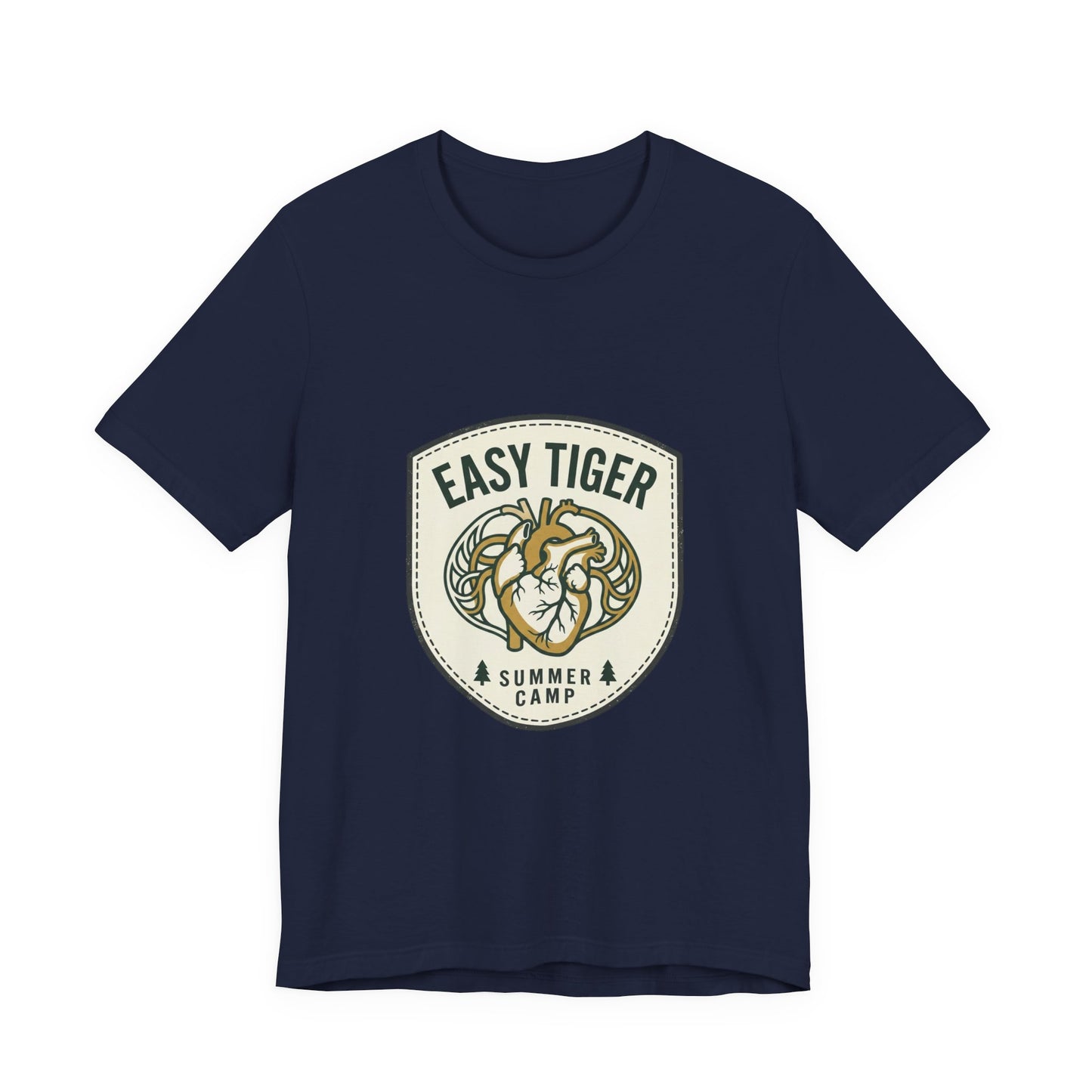 Easy Tiger Retro Tiger Crest Tee | Vintage Summer Camp, Tropical Badge