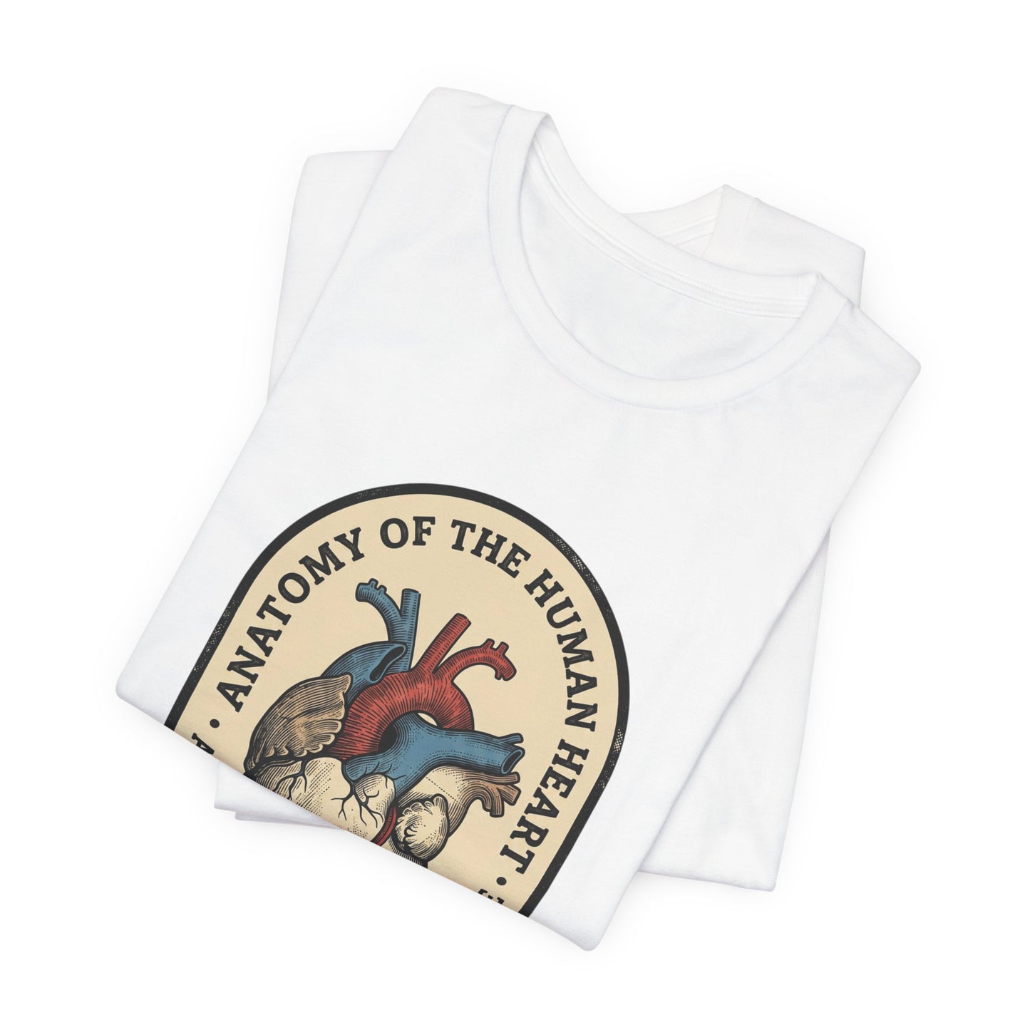 Anatomical Heart Illustration Tee | Retro Medical Art, Vintage Science Graphic