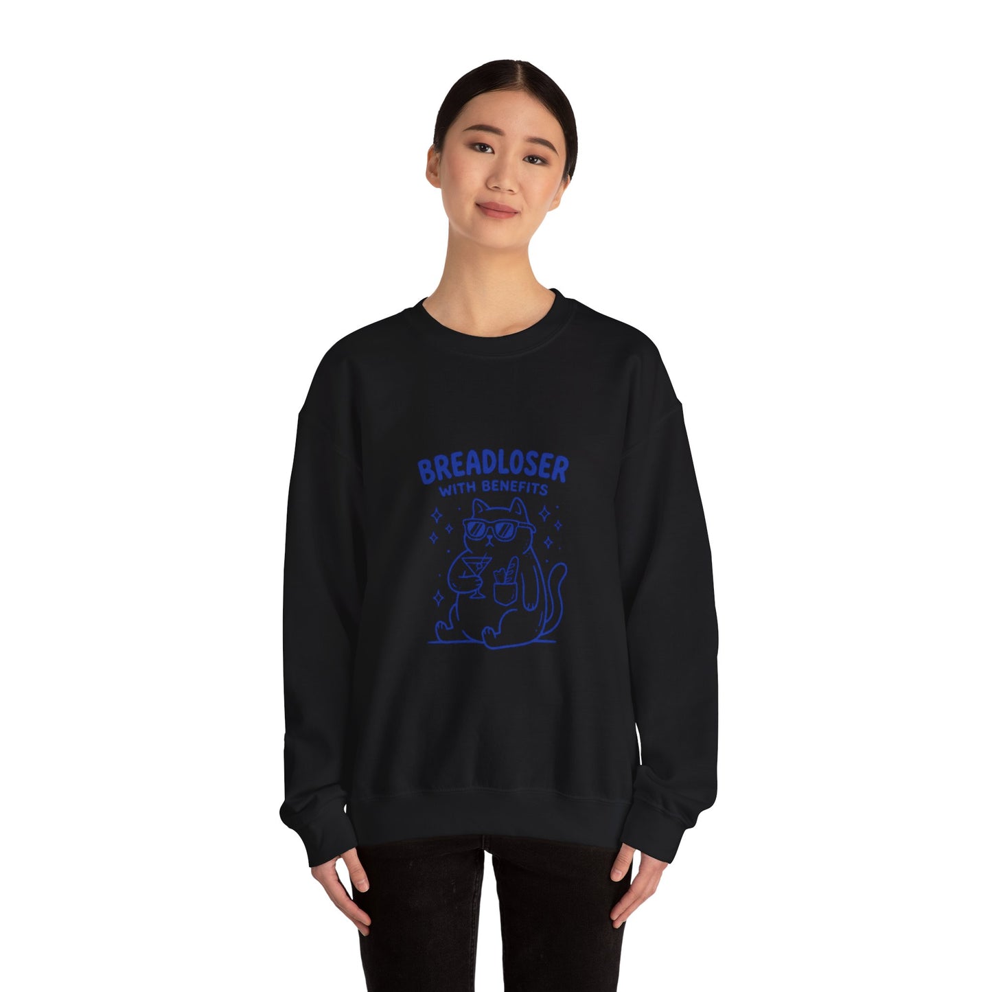 BREADLOSER CAT Sweatshirt | Primary Breadloser, Burnout Humor