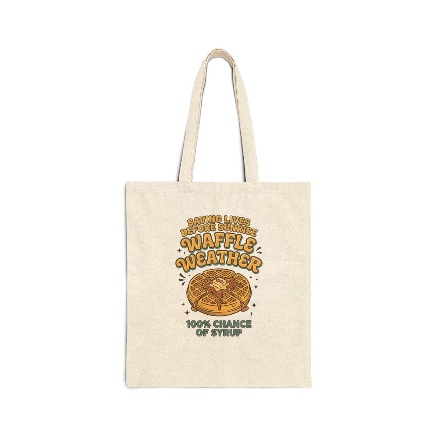 Waffle Weather Tote | Vintage Food Graphics, Retro Breakfast Illustration