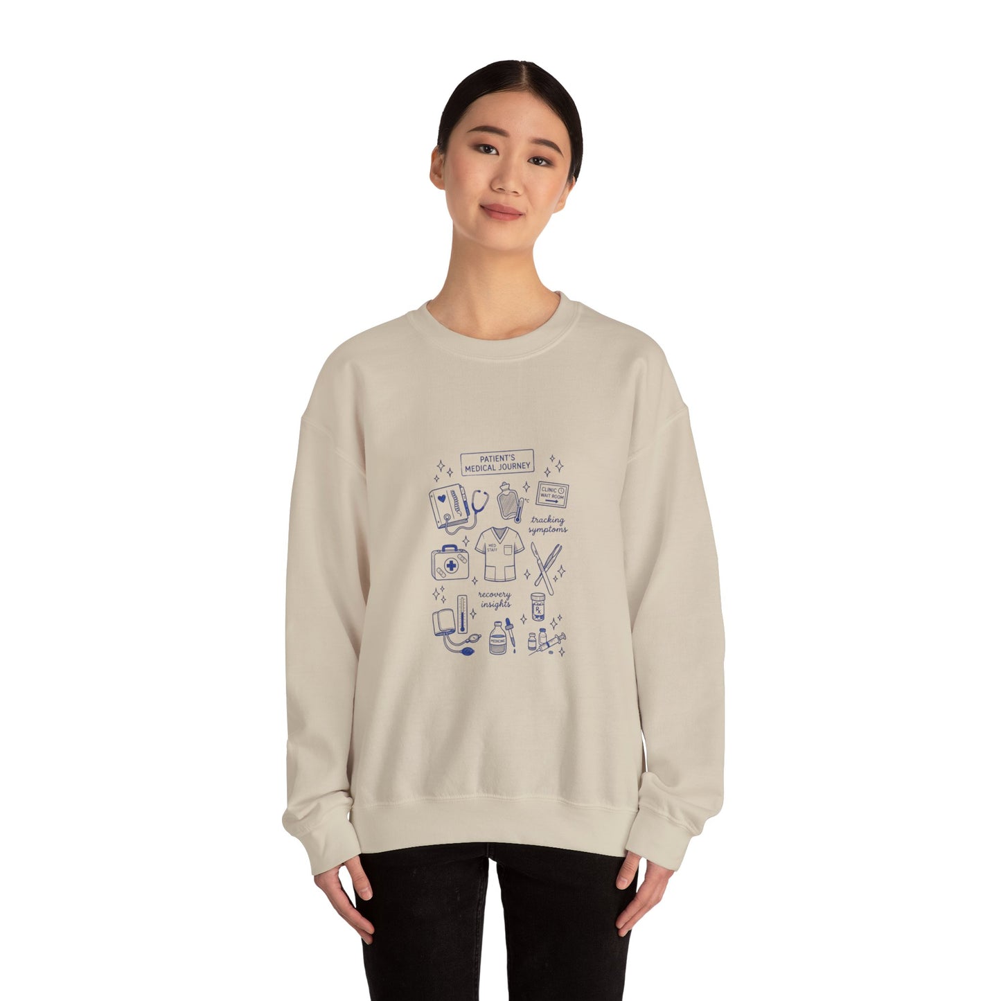 Hockey Romance Crewneck Sweatshirt | bookish hockey, skates & hearts