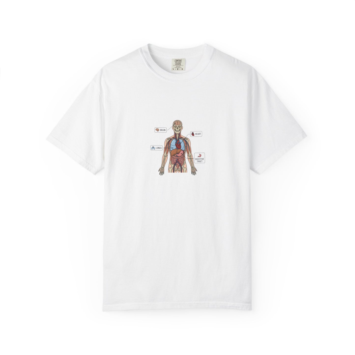 Human Anatomy Diagram T-Shirt — Medical Student Anatomy Tee