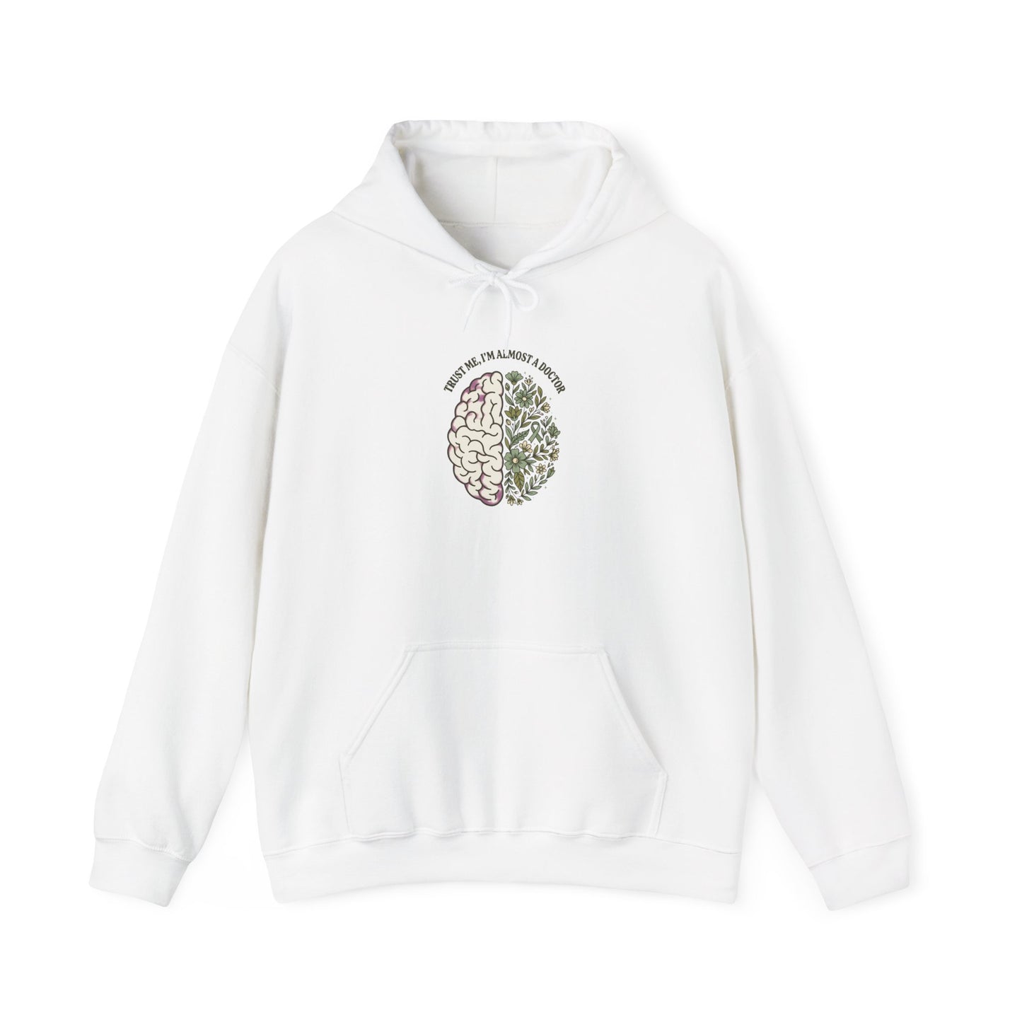 Mental Health Matters Brain Floral Hoodie | In May We Wear Green, Awareness Ribbon