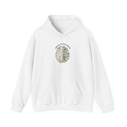 Mental Health Matters Brain Floral Hoodie | In May We Wear Green, Awareness Ribbon