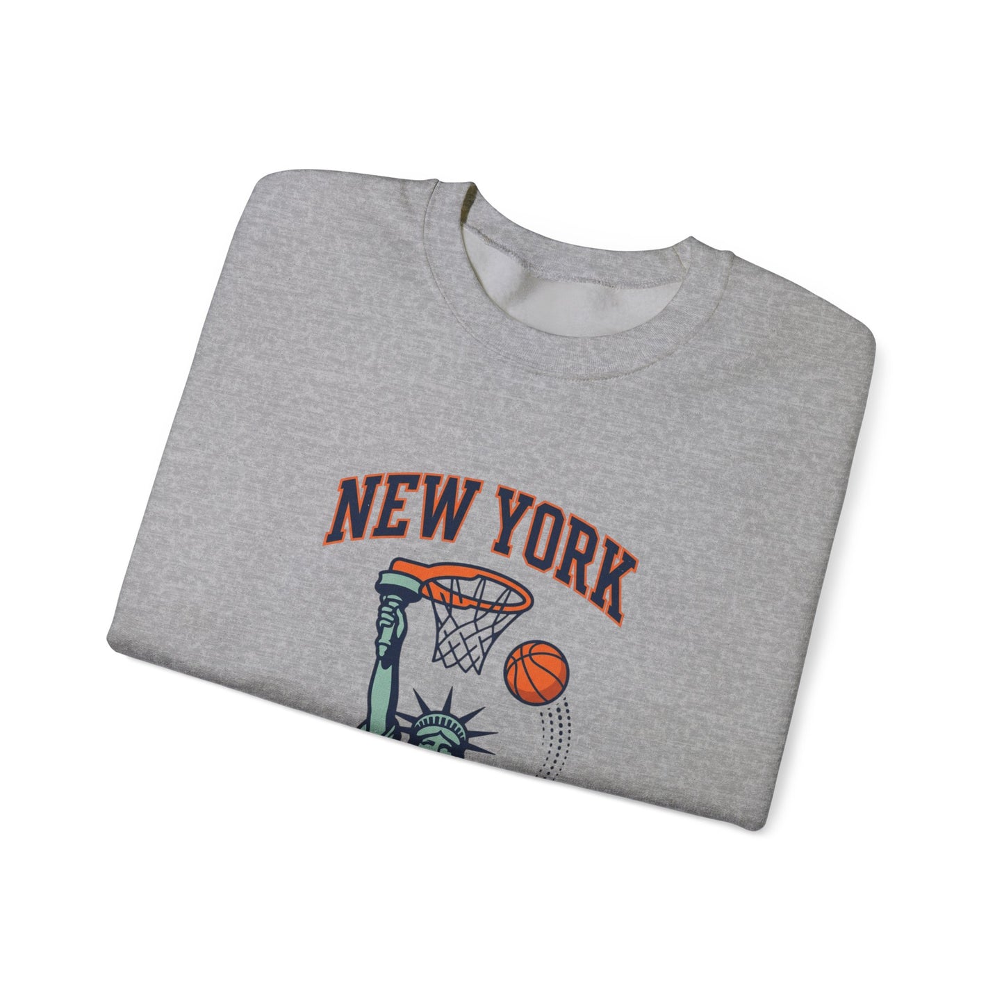 New York City Hoops Crewneck Sweatshirt | NY Basketball City Pride
