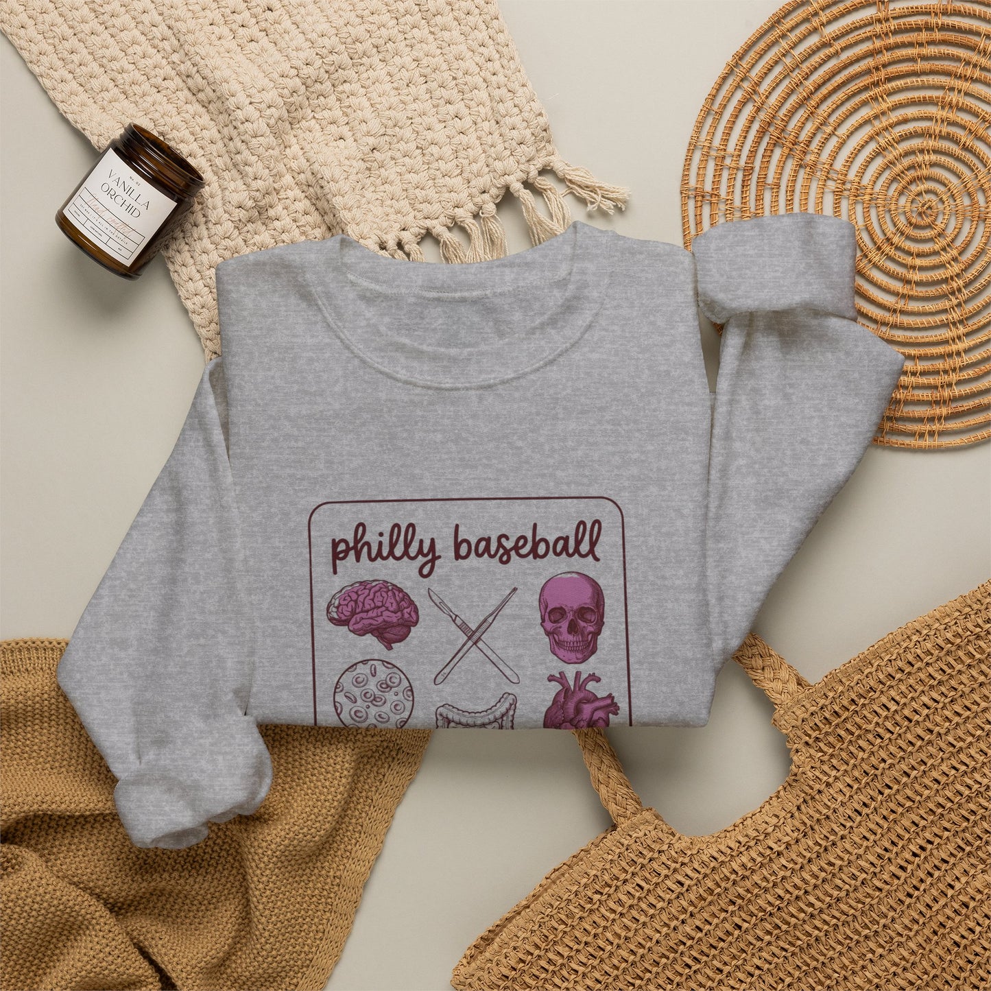 Philly Baseball Pride Crewneck Sweatshirt | Regional City Baseball Graphic