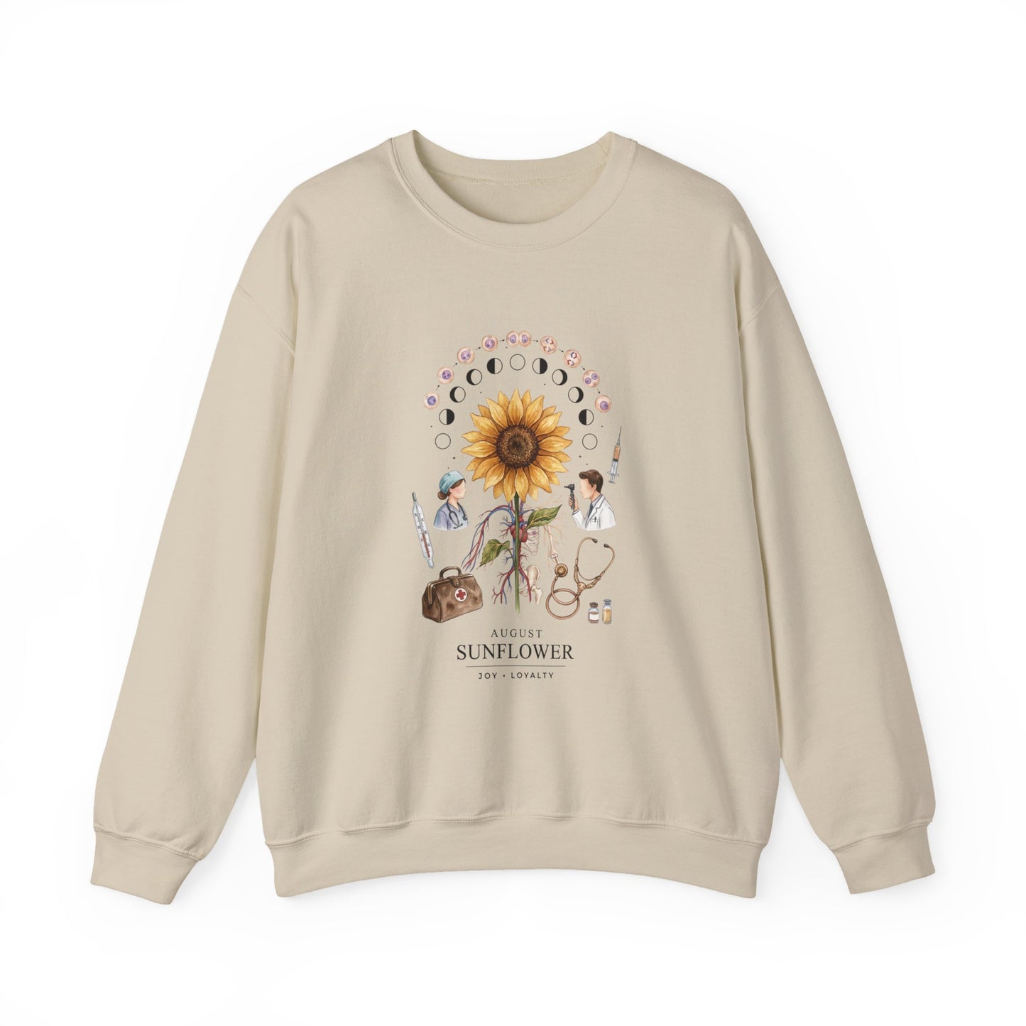 Sunflower Birth Flower Crewneck | Botanical Birth Month Sweatshirt