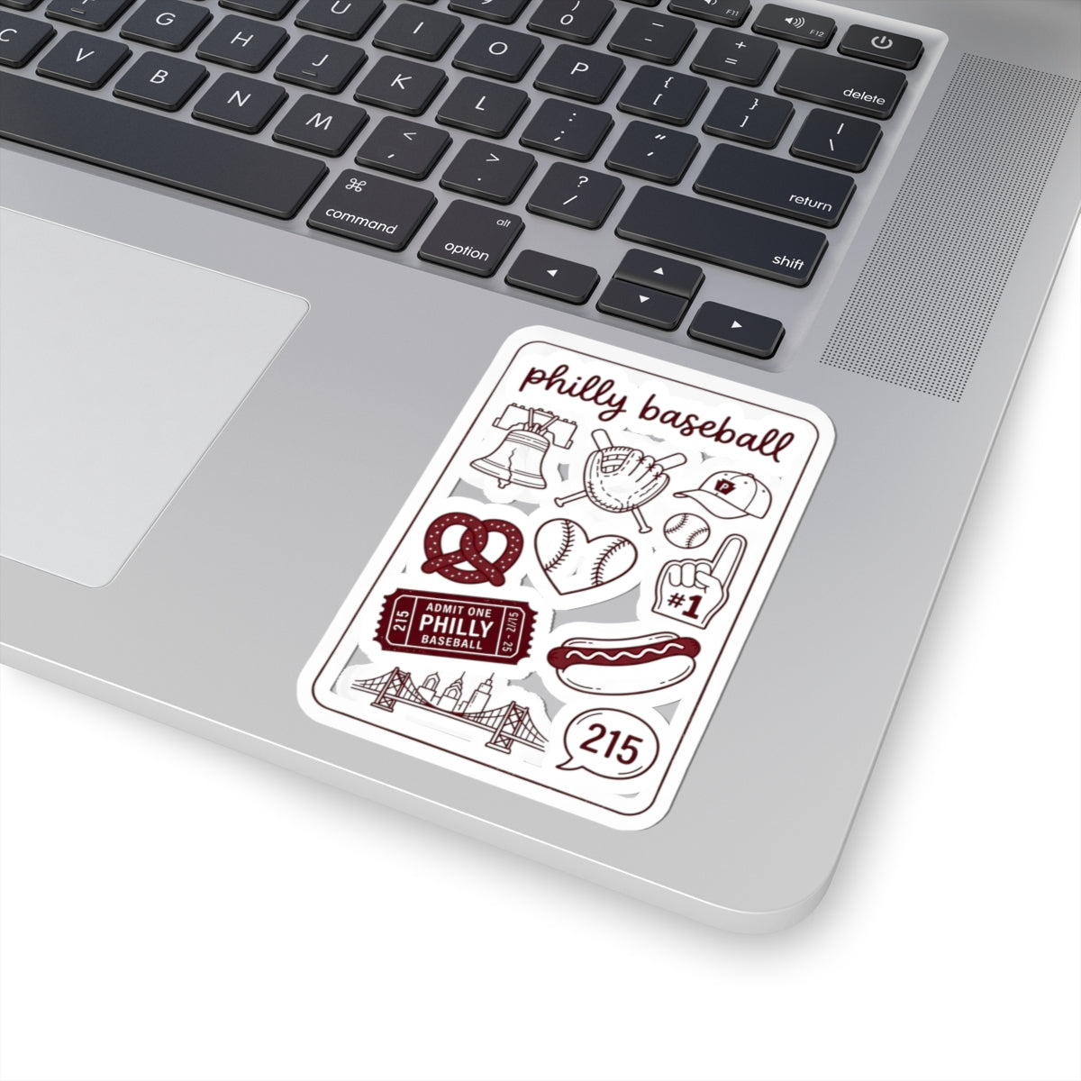 Philly Baseball Pride Sticker Sheet | Kiss-Cut City Sports Icons