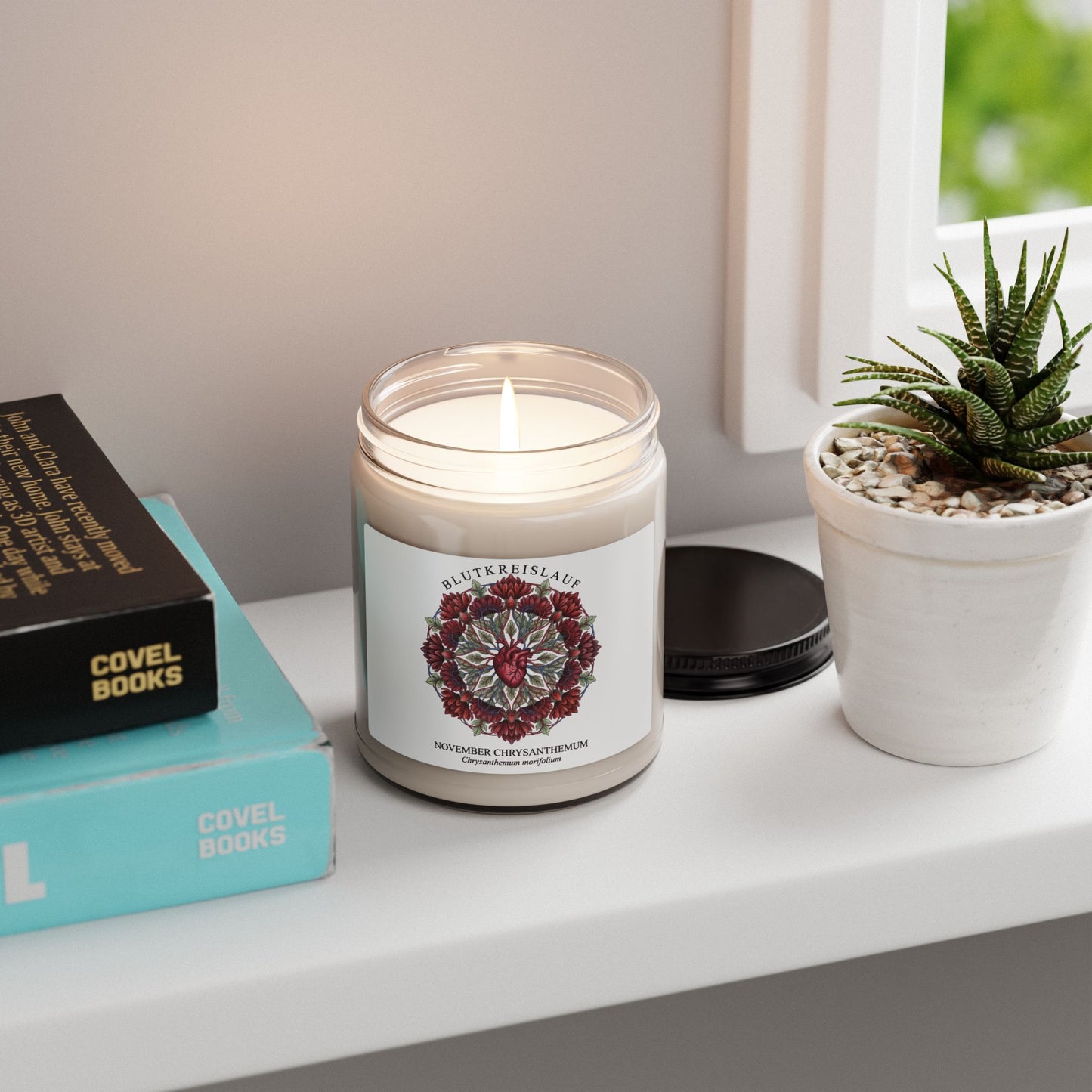 November Chrysanthemum Candle | Birth Flower Soy Candle